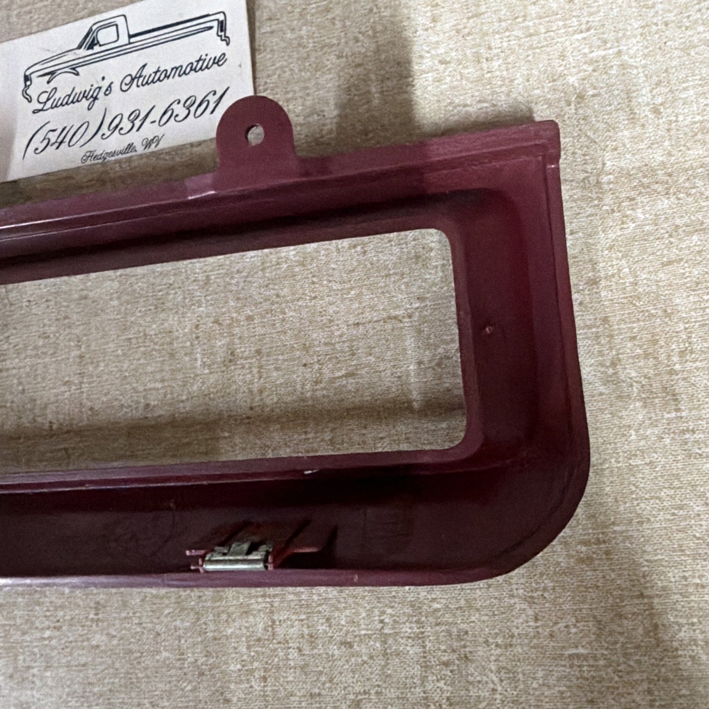 1992–1996 Ford F-150 F-250 F-350 Bronco OEM Climate Control Bezel Red