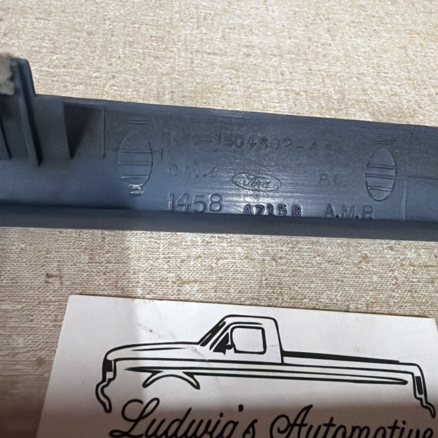 1992-1996 Ford F150 F250 F350 Bronco Blue Climate Control Trim Bezel OEM