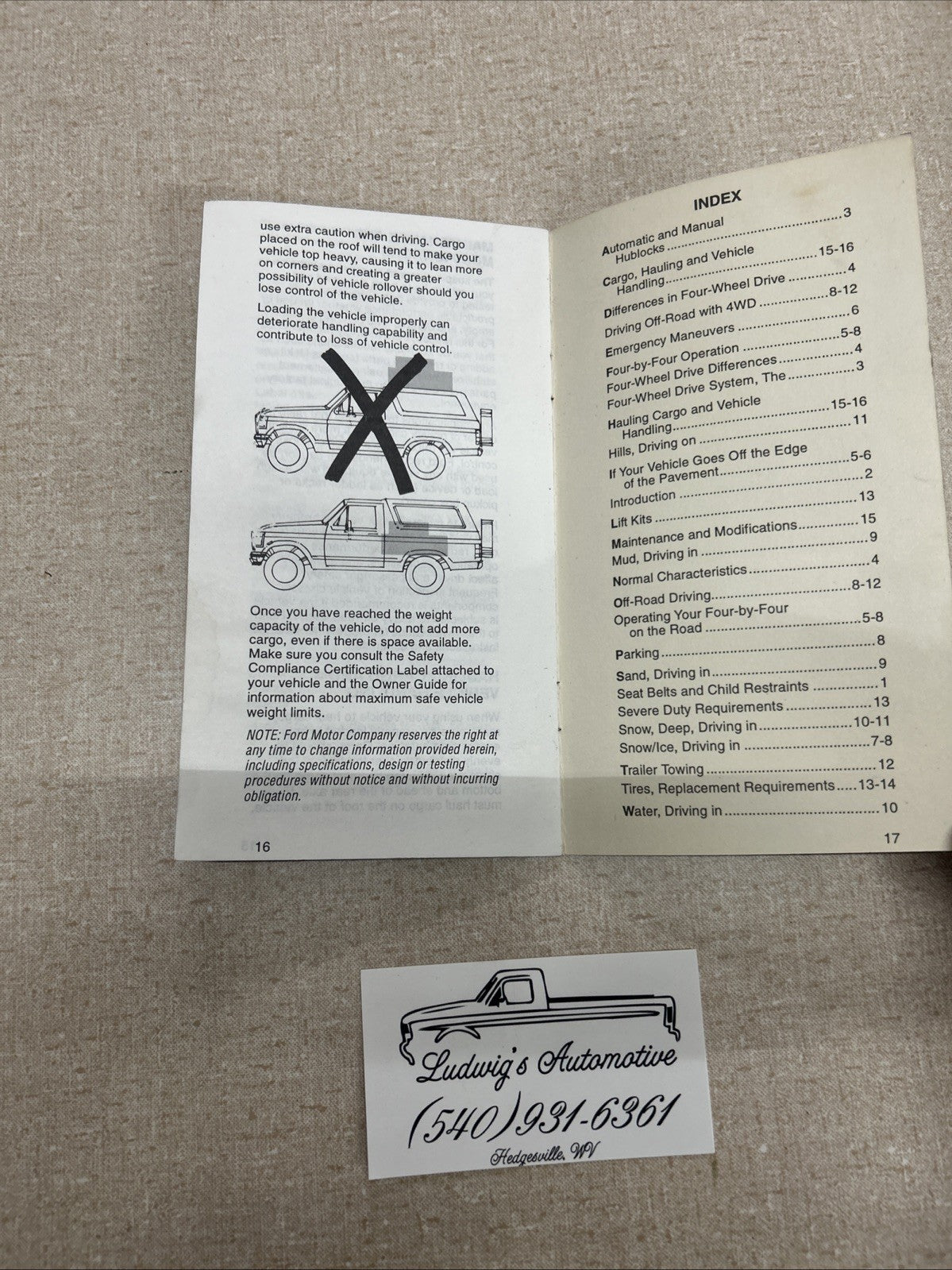 4-Wheeling With Ford An Owner Guide Supplement For Safe 4x4 Driving 1995