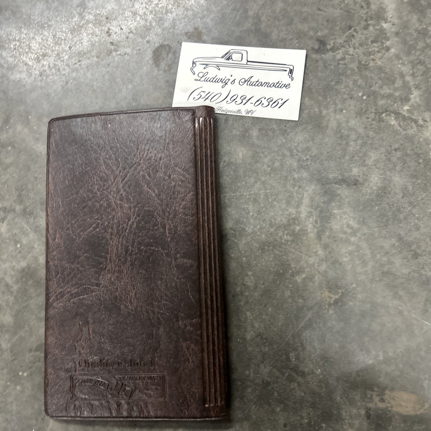 OEM 1 Ford F-Series Brown Owner Guide Holder