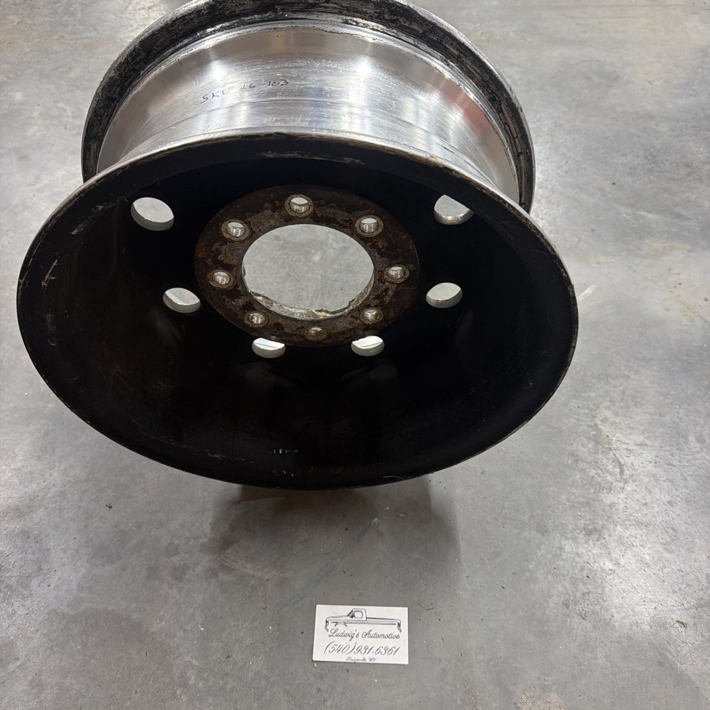 1992-1997 Ford F250,F350 Aluminum 16” 8x6.5 Single Wheel