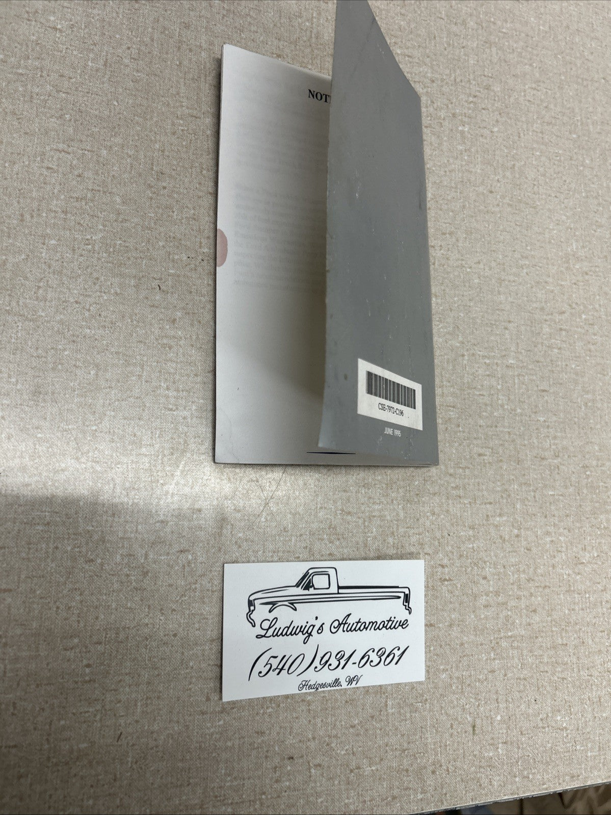 Warranty Manual Booklet 1996 Ford Mustang Bronco F150 F250 Crown Victoria Ranger