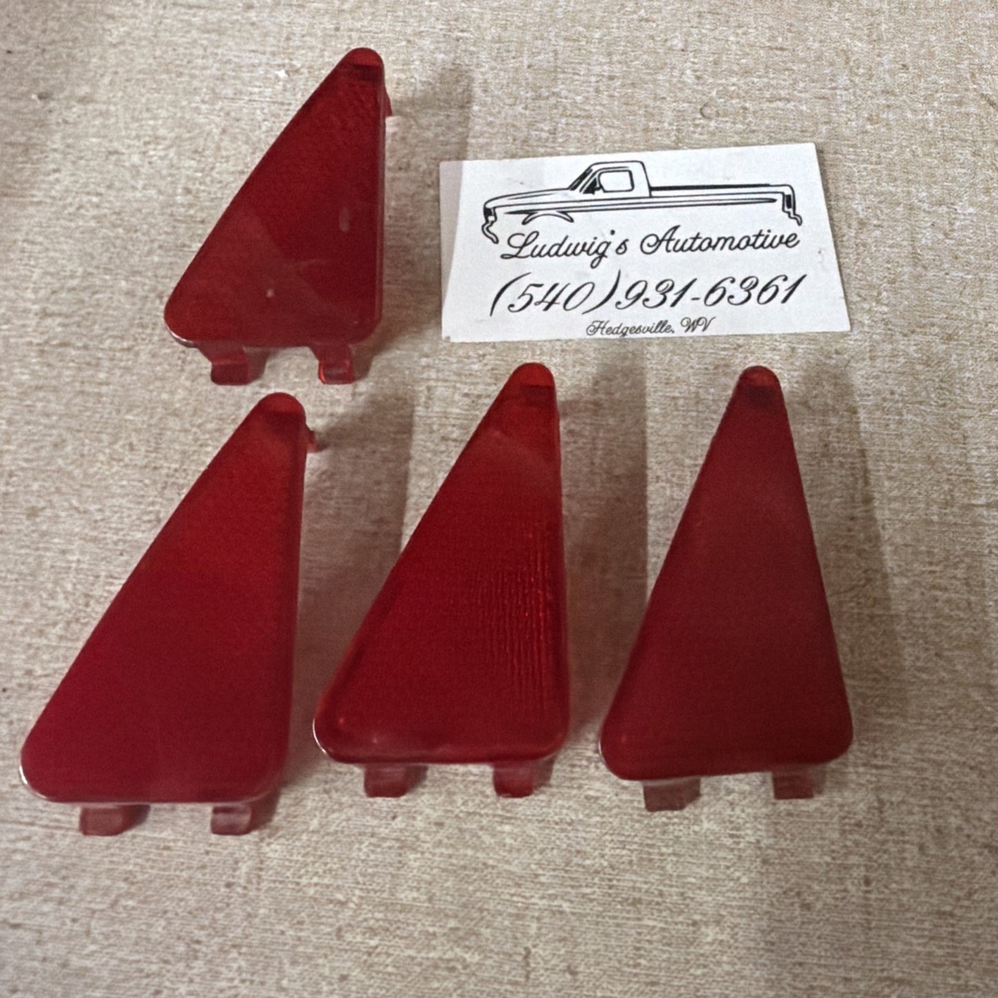 92-96 Ford F150 F250 F350 F Series PASSENGER RH short Door Panel REFLECTOR LENS