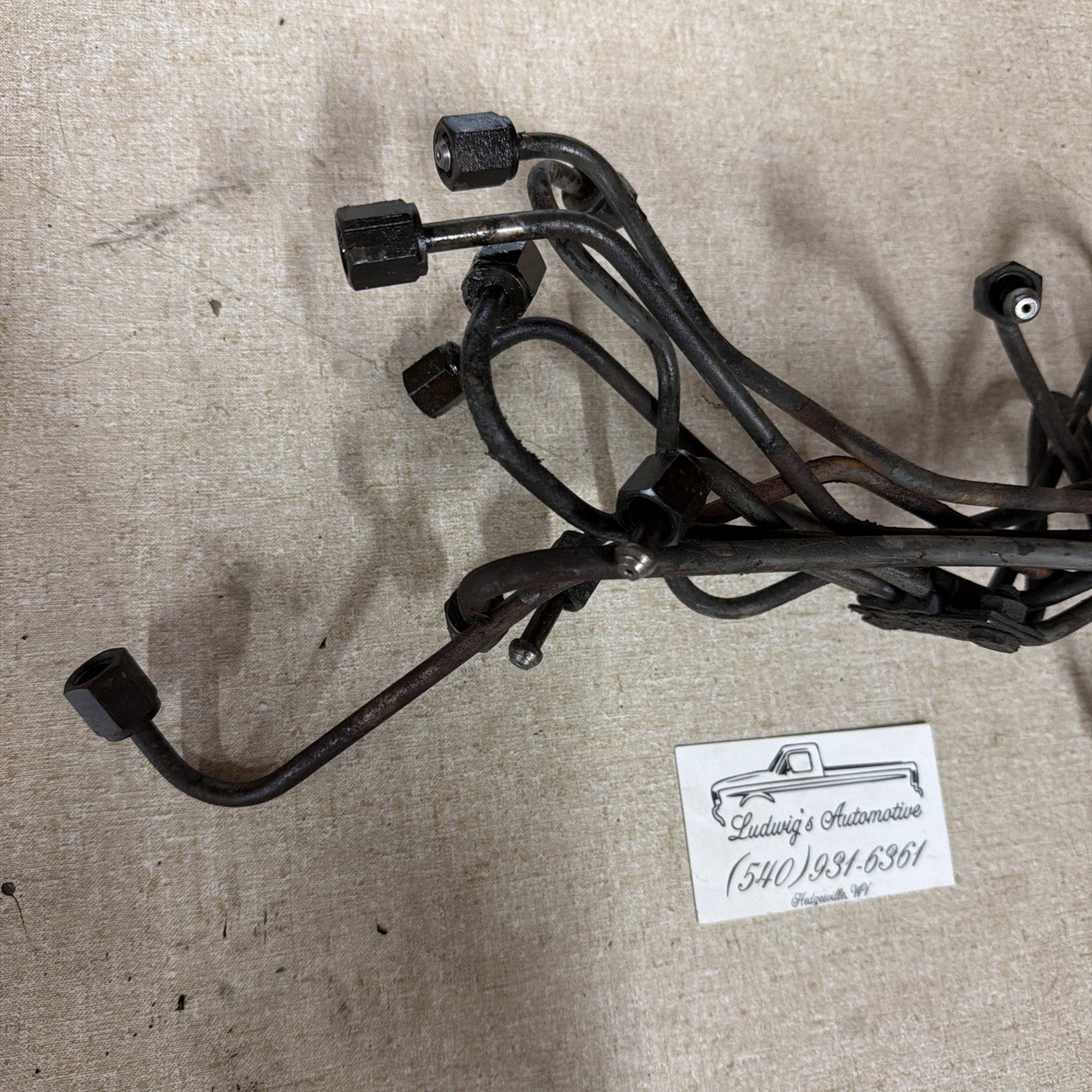 Ford 7.3, 6.9L idi Stanadyne diesel injection Lines Full Set , 9 Pieces
