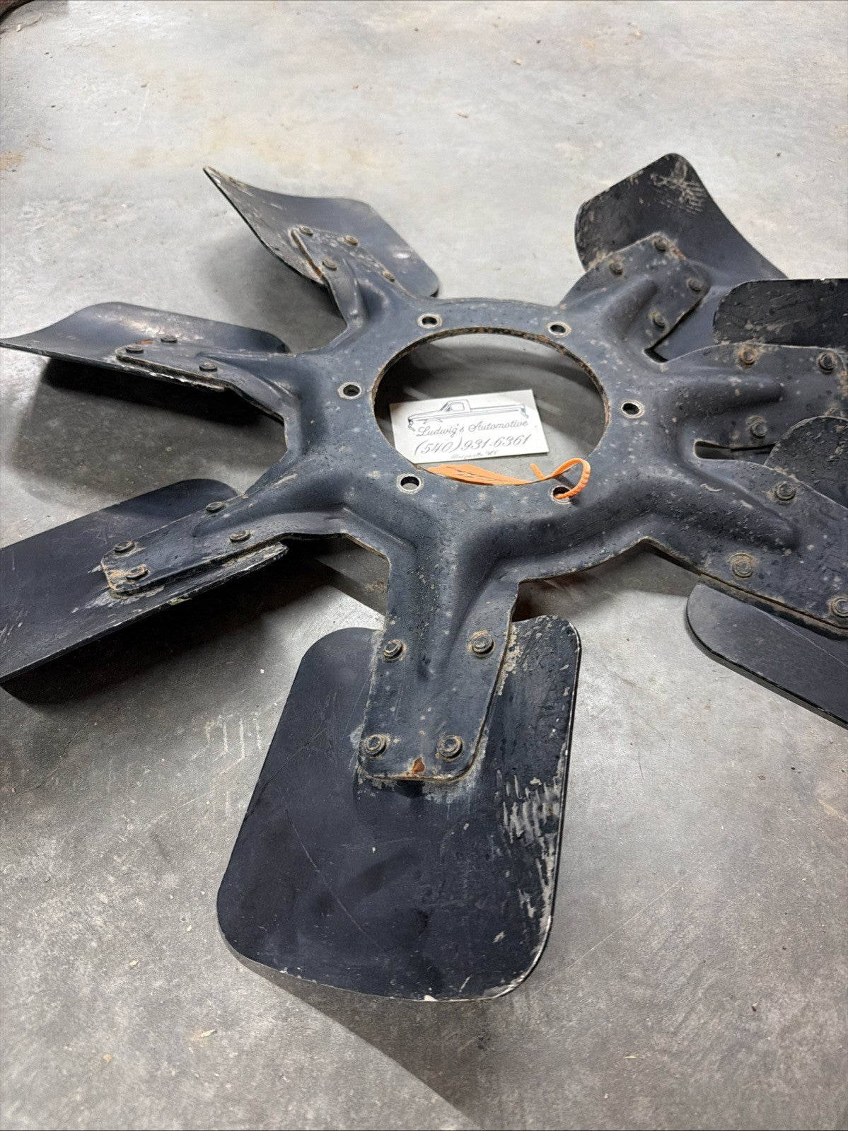 1994.5-1997 Ford F250 F350 7.3 Powerstroke  Engine Radiator  Fan No Clutch