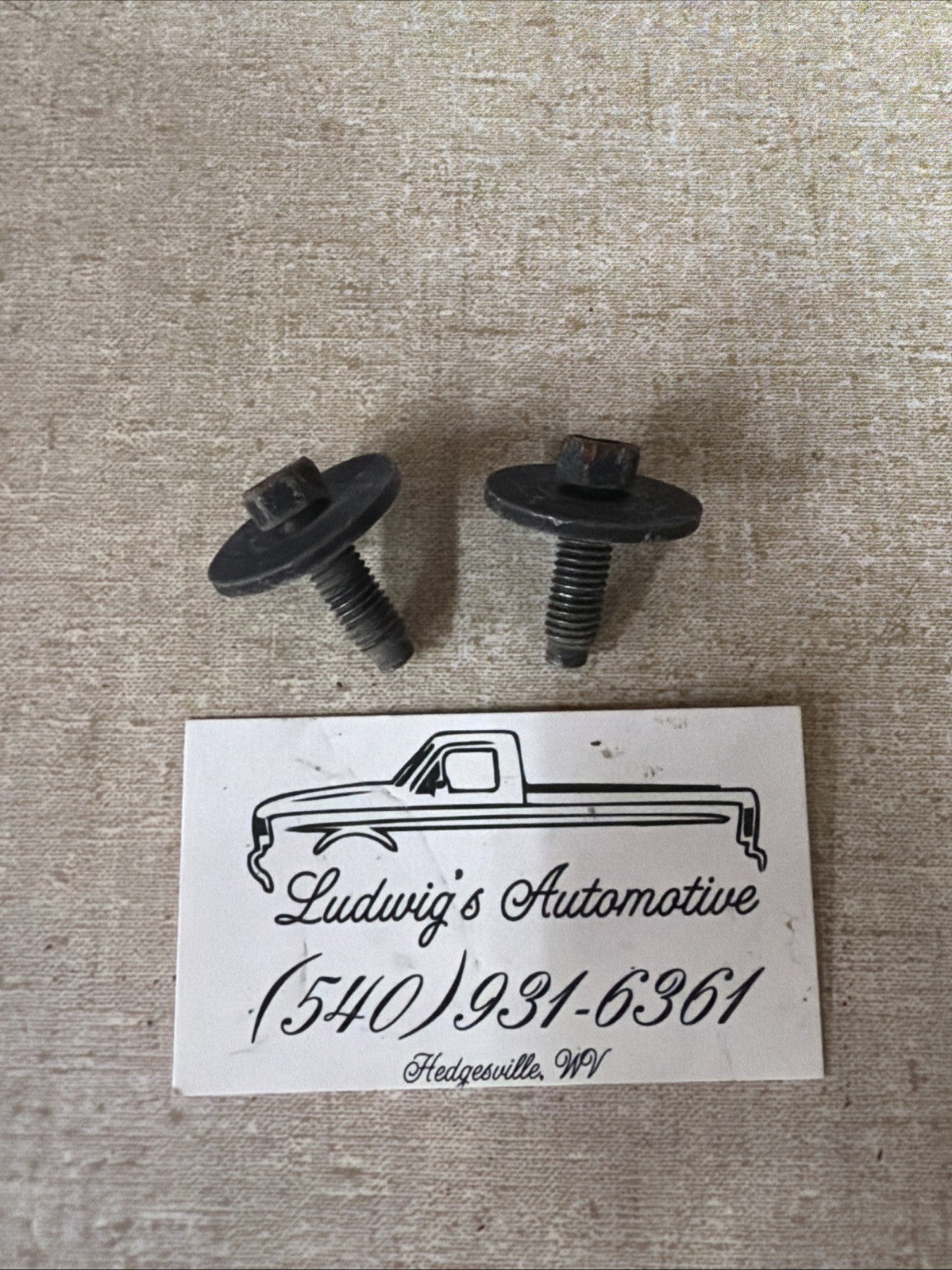 1992-1996 Ford F150 F250 F350 Bronco OEM hood latch bolt screw set
