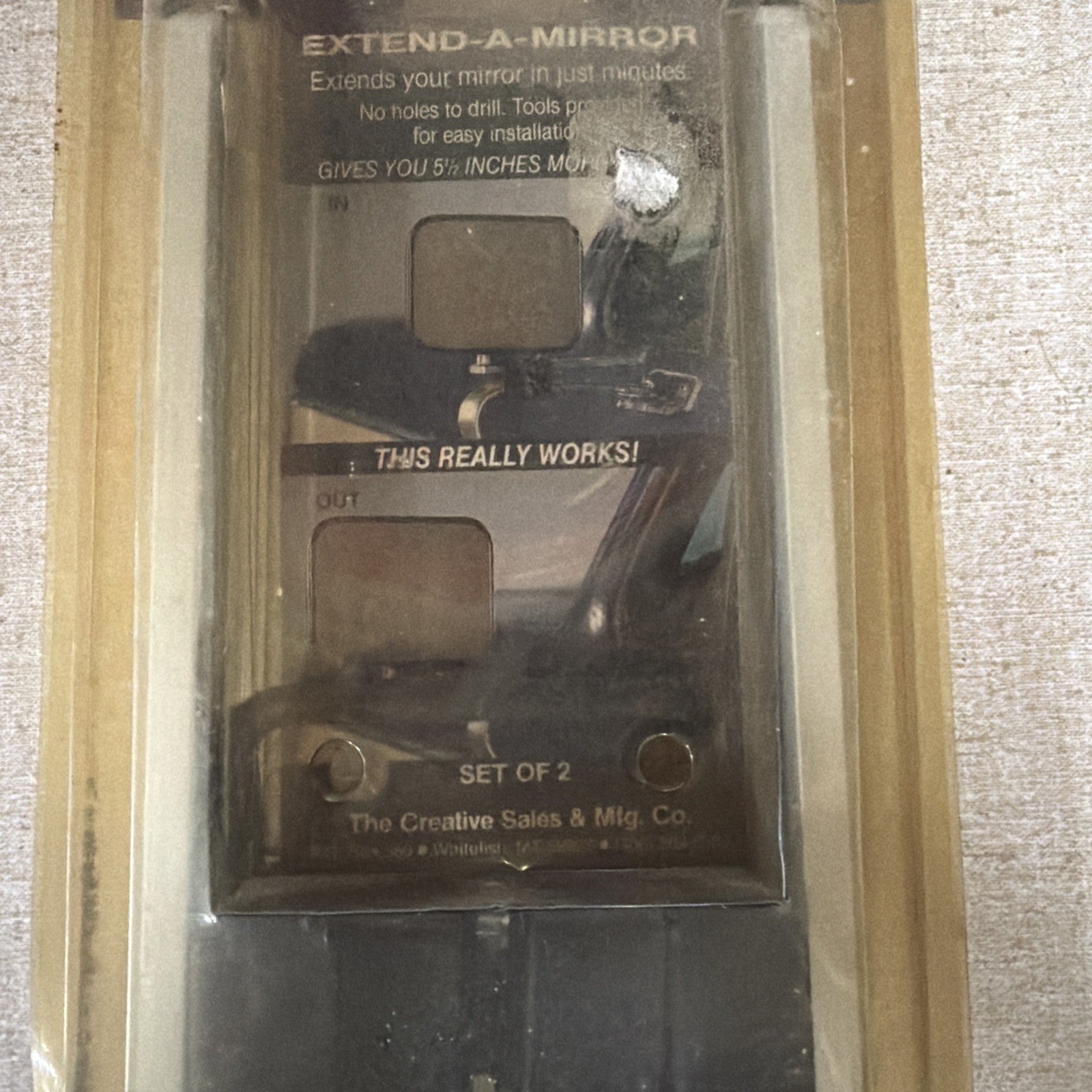 Byers EXTEND-A-MIRROR #8000 2 Blocks 2 Bars 1980-1997 Ford F-Series & Bronco OOP