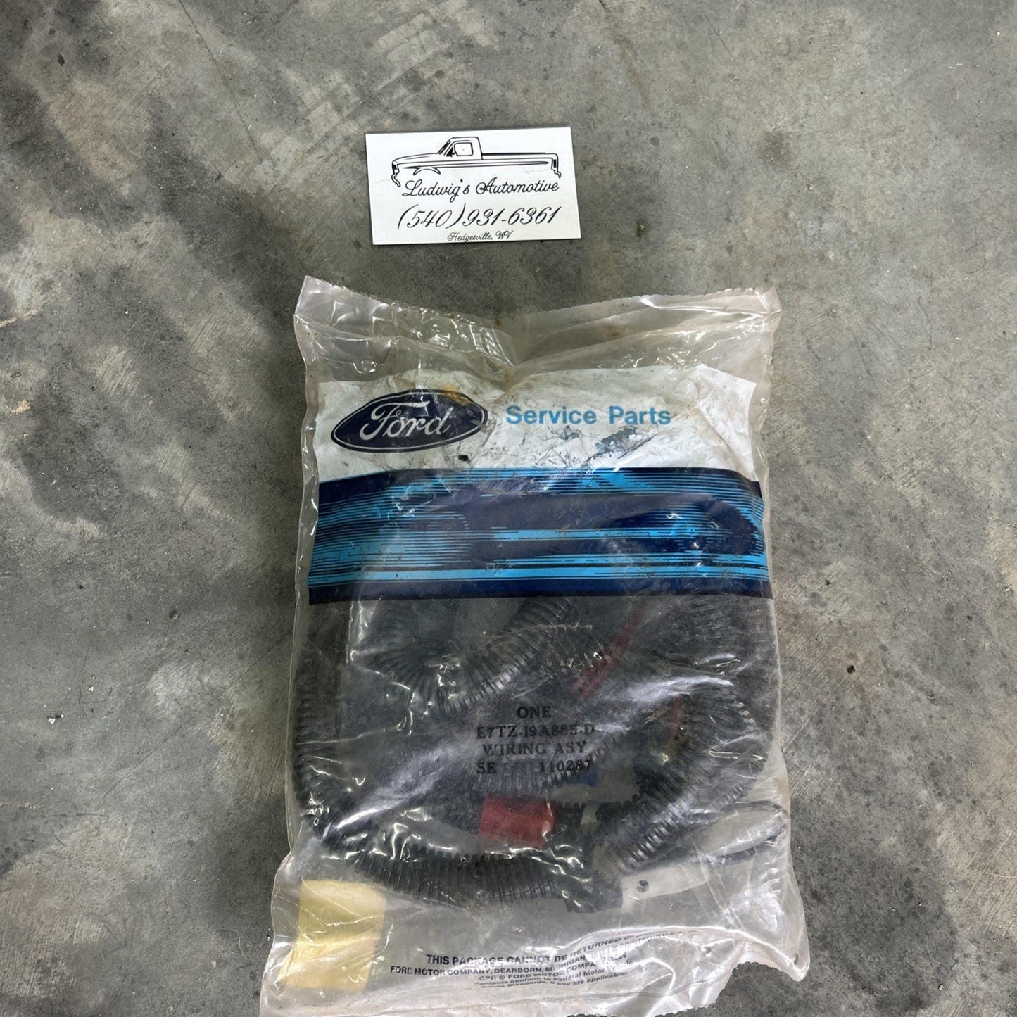 ￼ford E7Tz –i98885 – D Wiring Assembly  SE. 110287