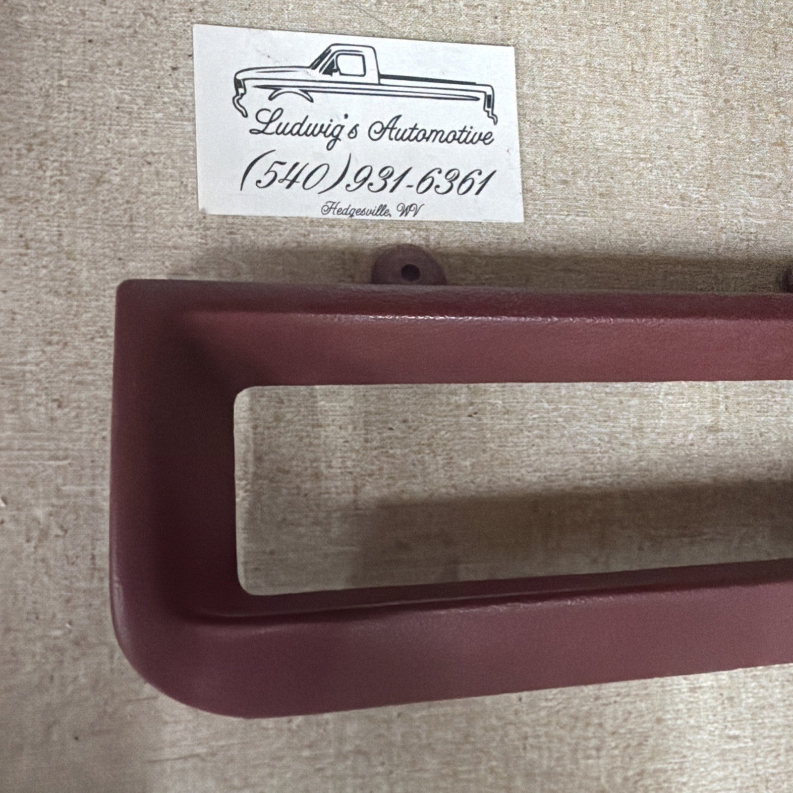 1992-1997 Ford F150 Bronco F250 F350 Climate Control Switch Bezel DARK RED