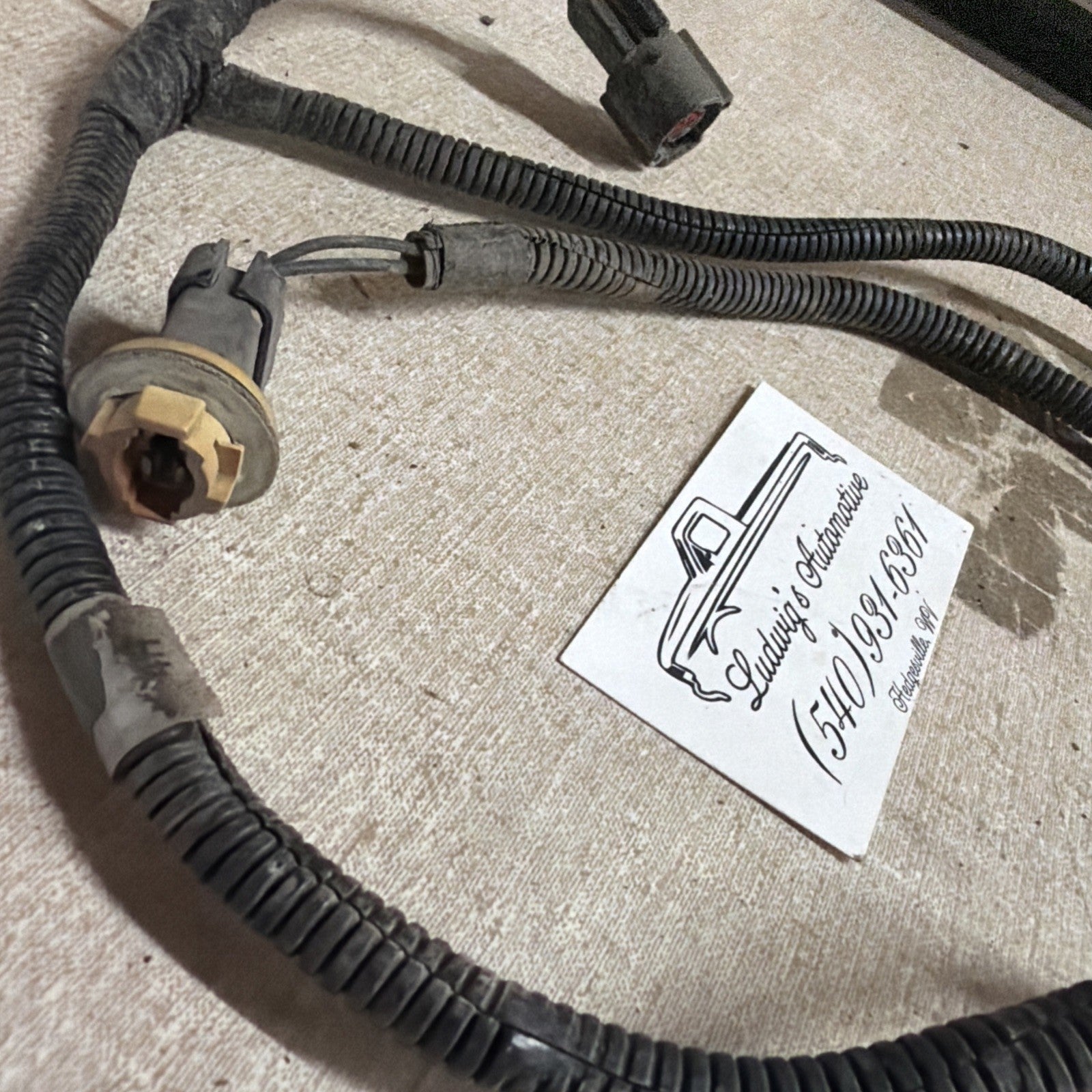 92-96 Ford F150 F250 F350 Pickup Only - Rear LICENSE PLATE Light WIRING HARNESS