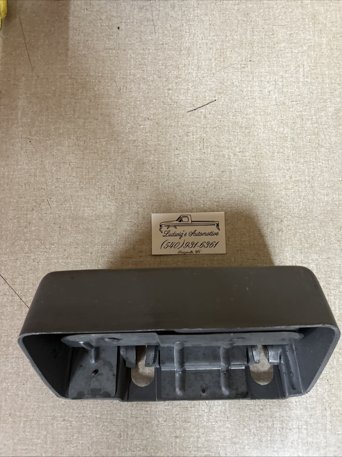 92-96 OBS Cup Holder Storage Bench Seat Opal Gray OEM F 150 F250 F350 Bronco