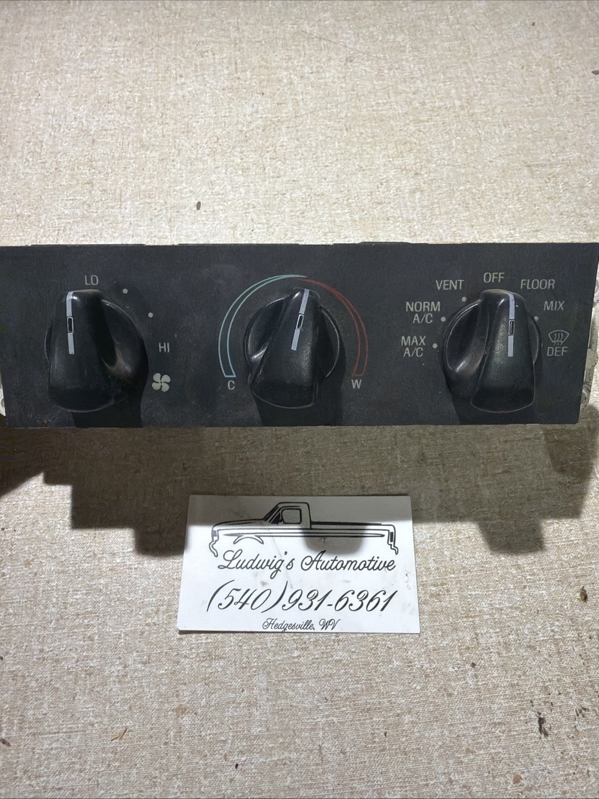 92-96 Ford Truck F150 F250 F350 Bronco Heater HVAC Climate Control Temperature