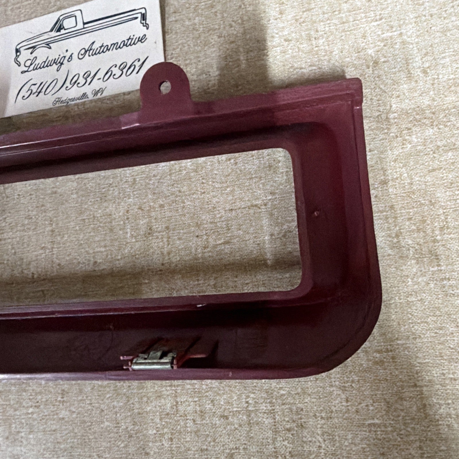 1992–1996 Ford F-150 F-250 F-350 Bronco OEM Climate Control Bezel Red
