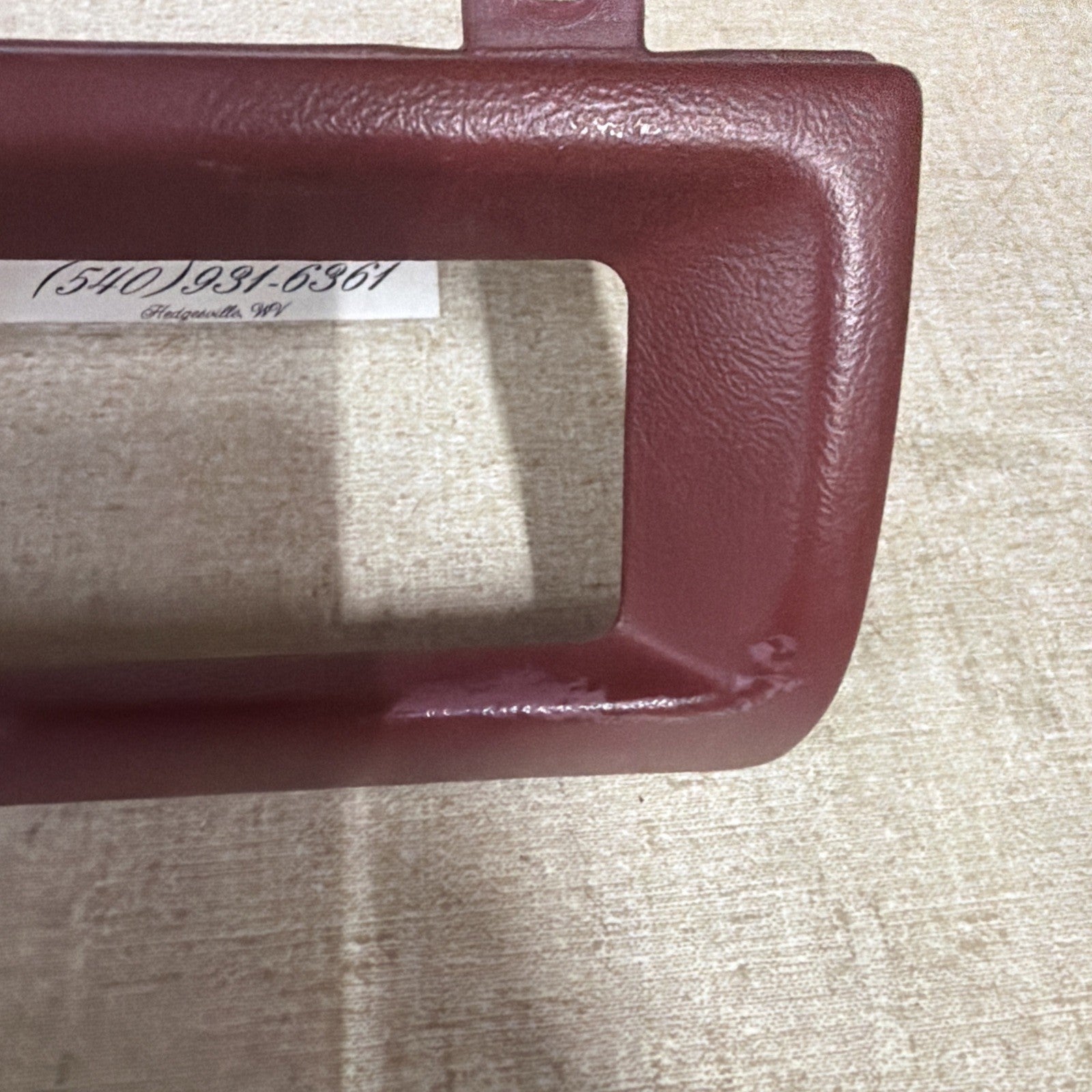 1992–1996 Ford F-150 F-250 F-350 Bronco OEM Climate Control Bezel Red