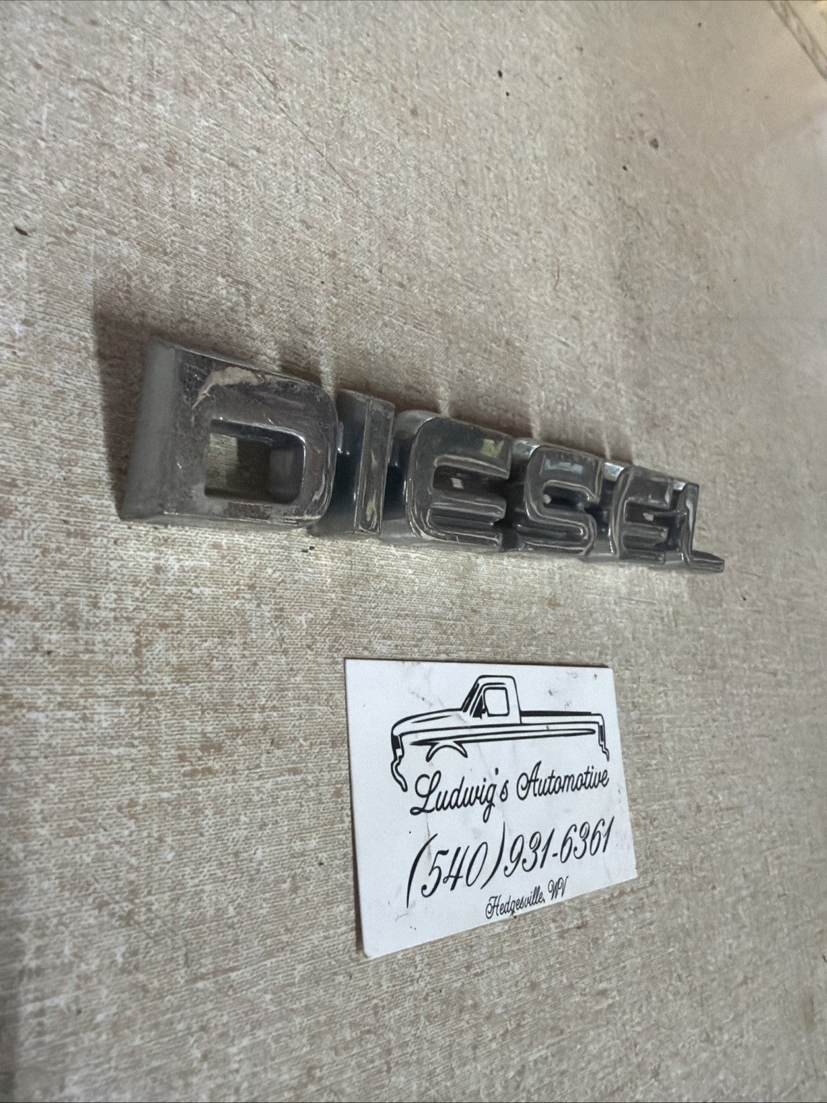 1987-1991 F-250 F-350 Fsuperduty Front Diesel Emblem