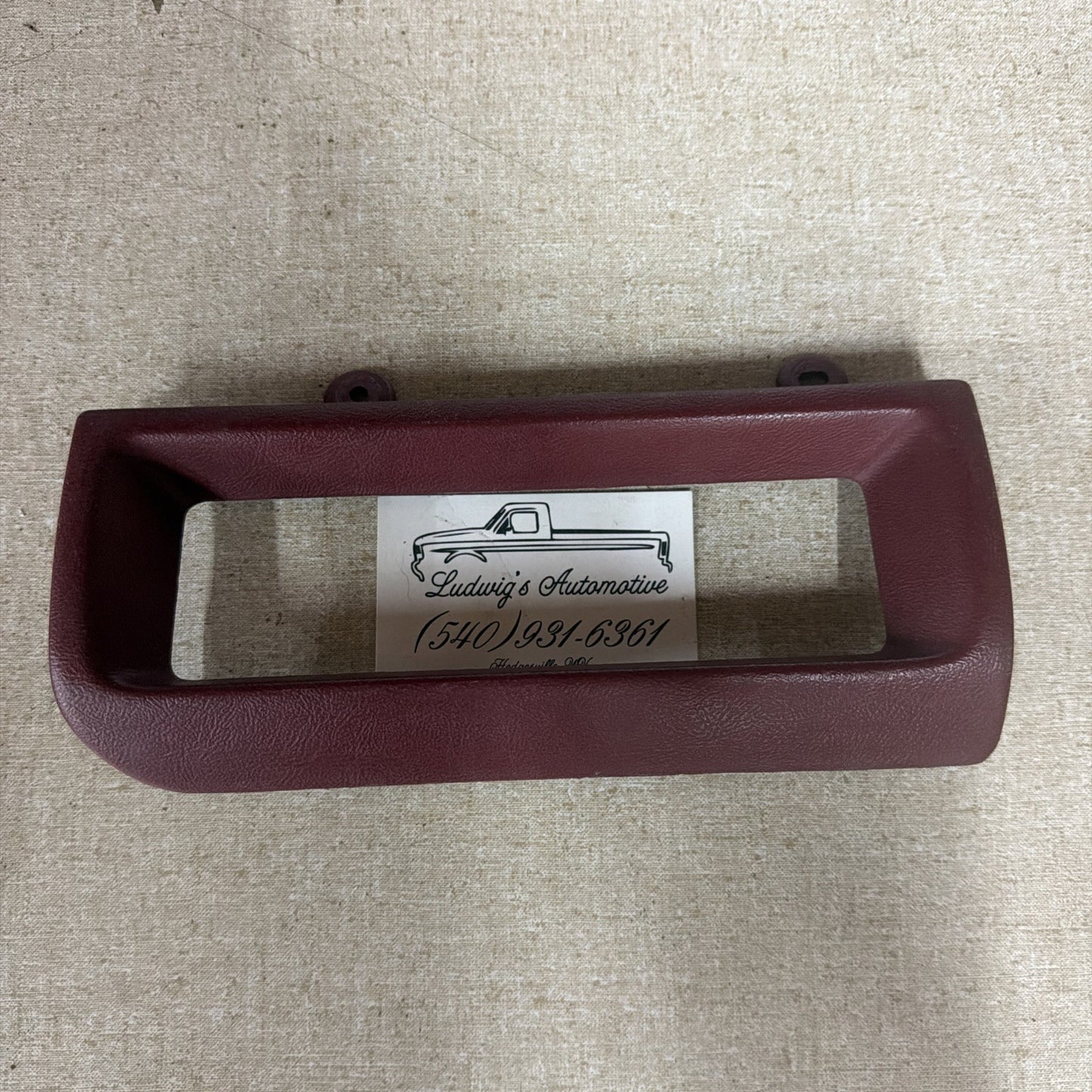 1992-1997 Ford F150 Bronco F250 F350 Climate Control Switch Bezel DARK RED