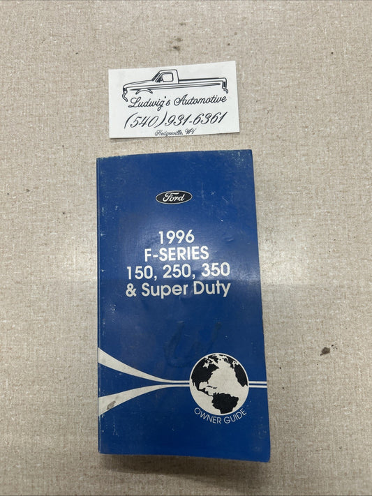 1996 Ford F150 F250 F350 Super Duty Owners Manual OEM