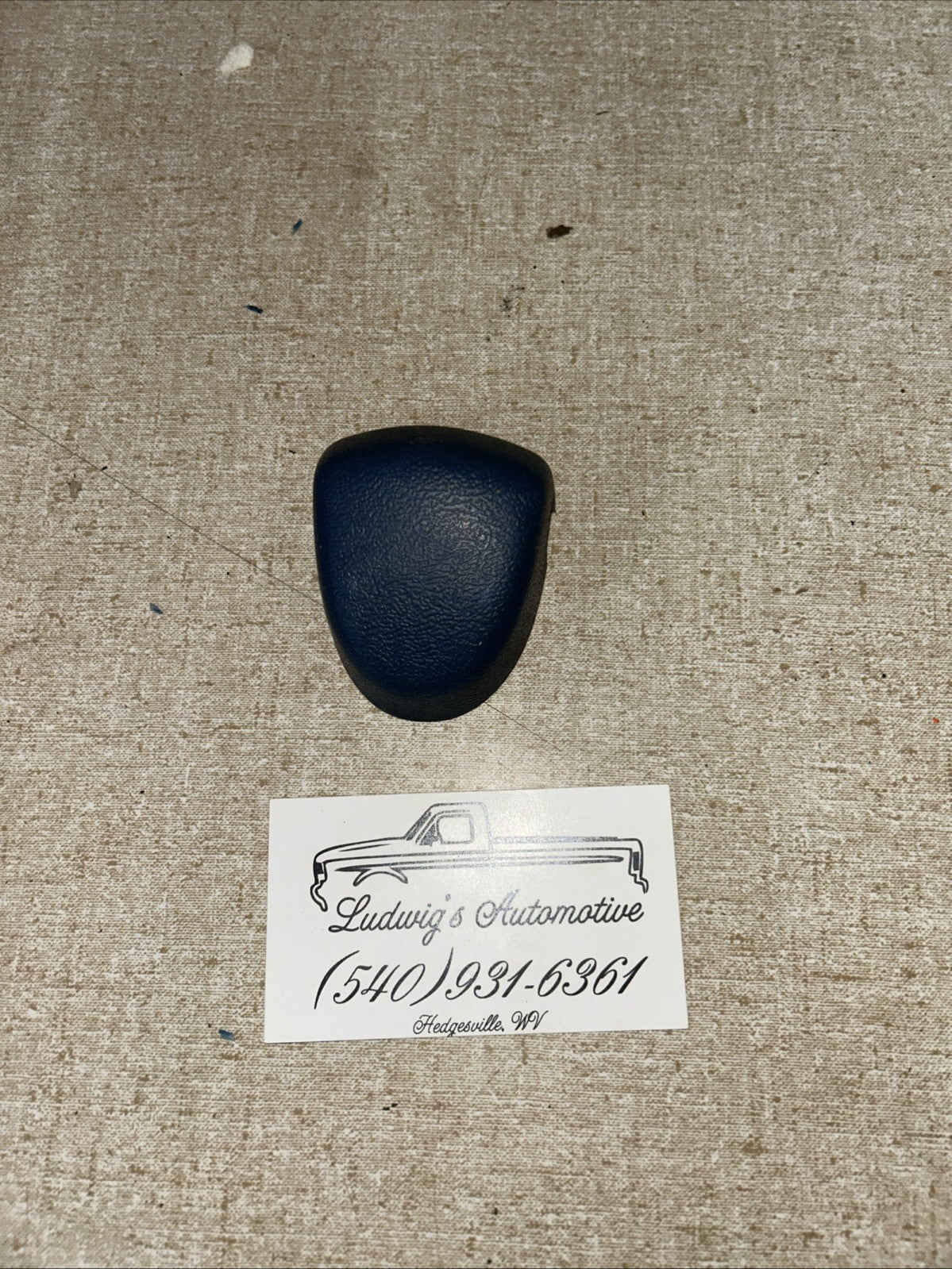 92-96 Ford Fseries, Bronco Seat Belt Trim Cap, Crystal Blue READ DESCRIPTION