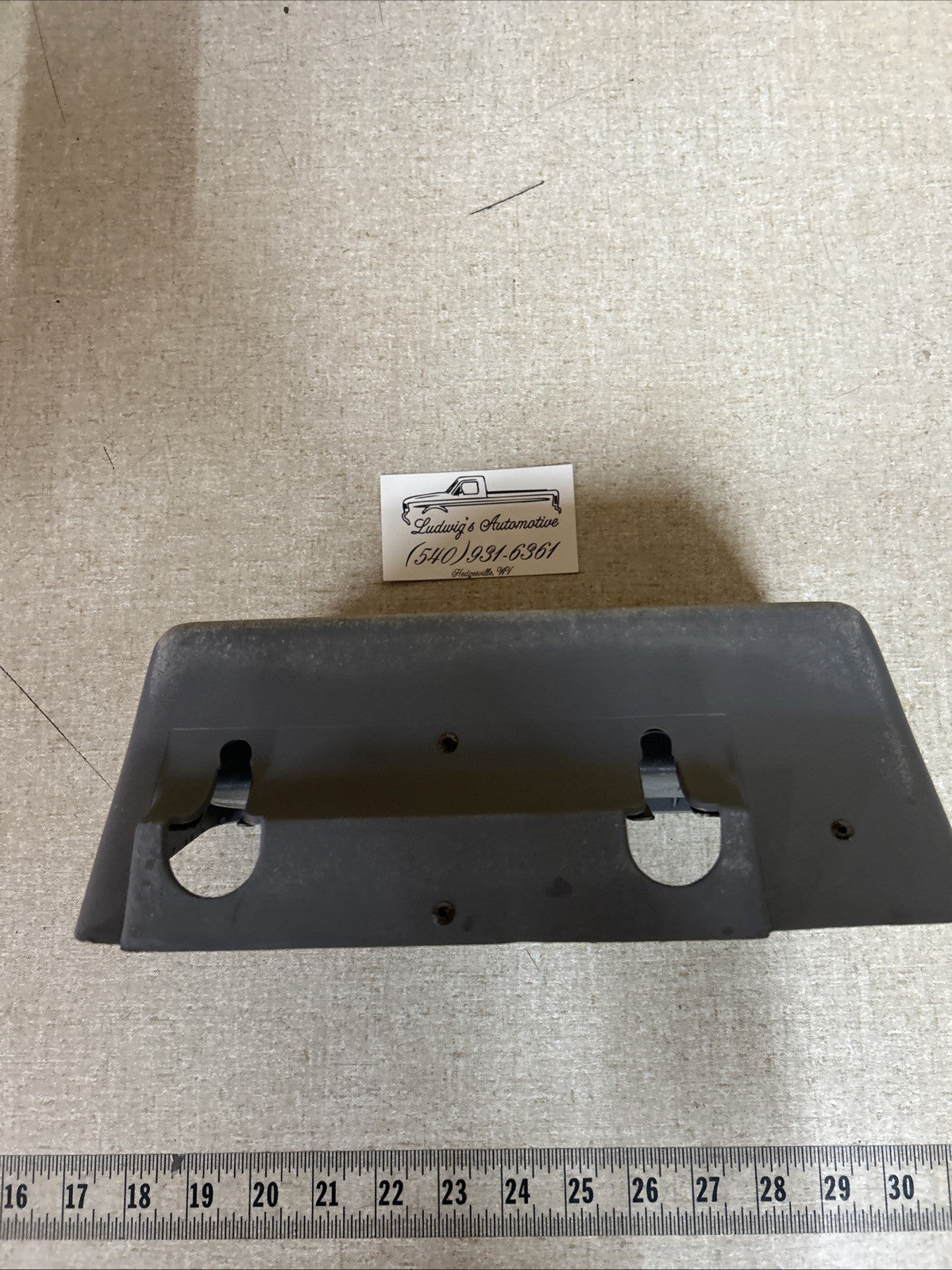92-96 OBS Cup Holder Storage Bench Seat Opal Gray OEM F 150 F250 F350 Bronco