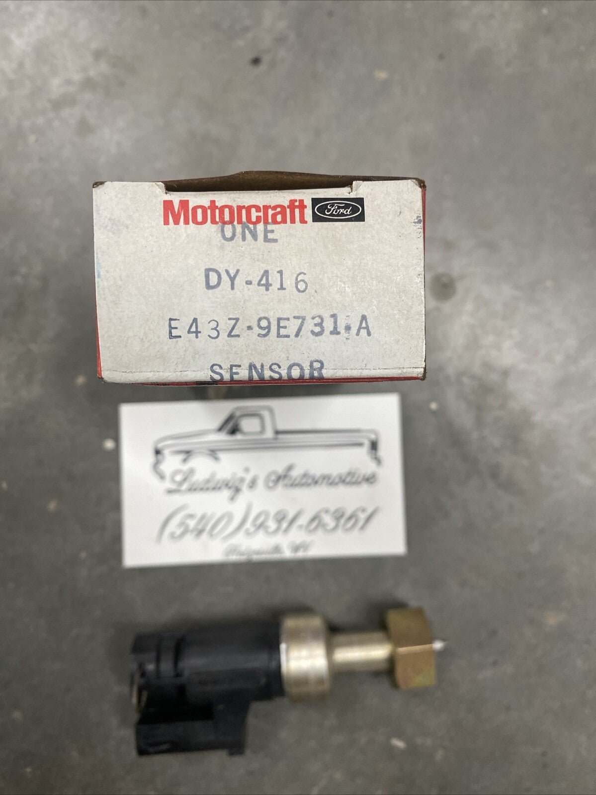 NOS OEM Ford DY-416 E43Z-9E731-A Cruise Control Vehicle Speed Sensor