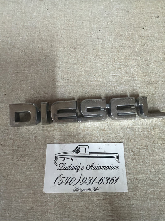 1987-1991 F-250 F-350 Fsuperduty Front Diesel Emblem
