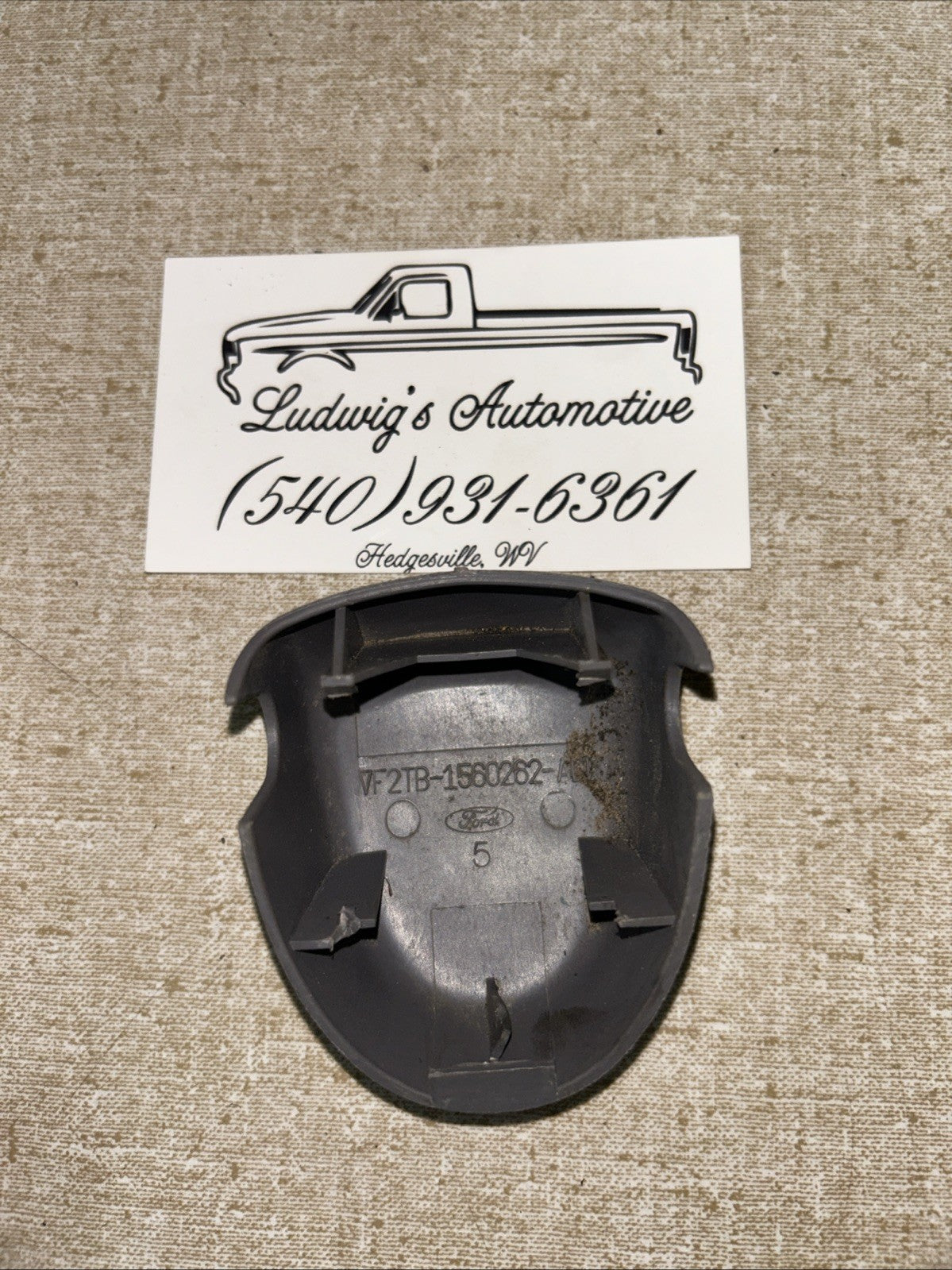 92-96 Ford Bronco F series Seat Belt Trim Cap, Opal Gray READ DESCRIPTION