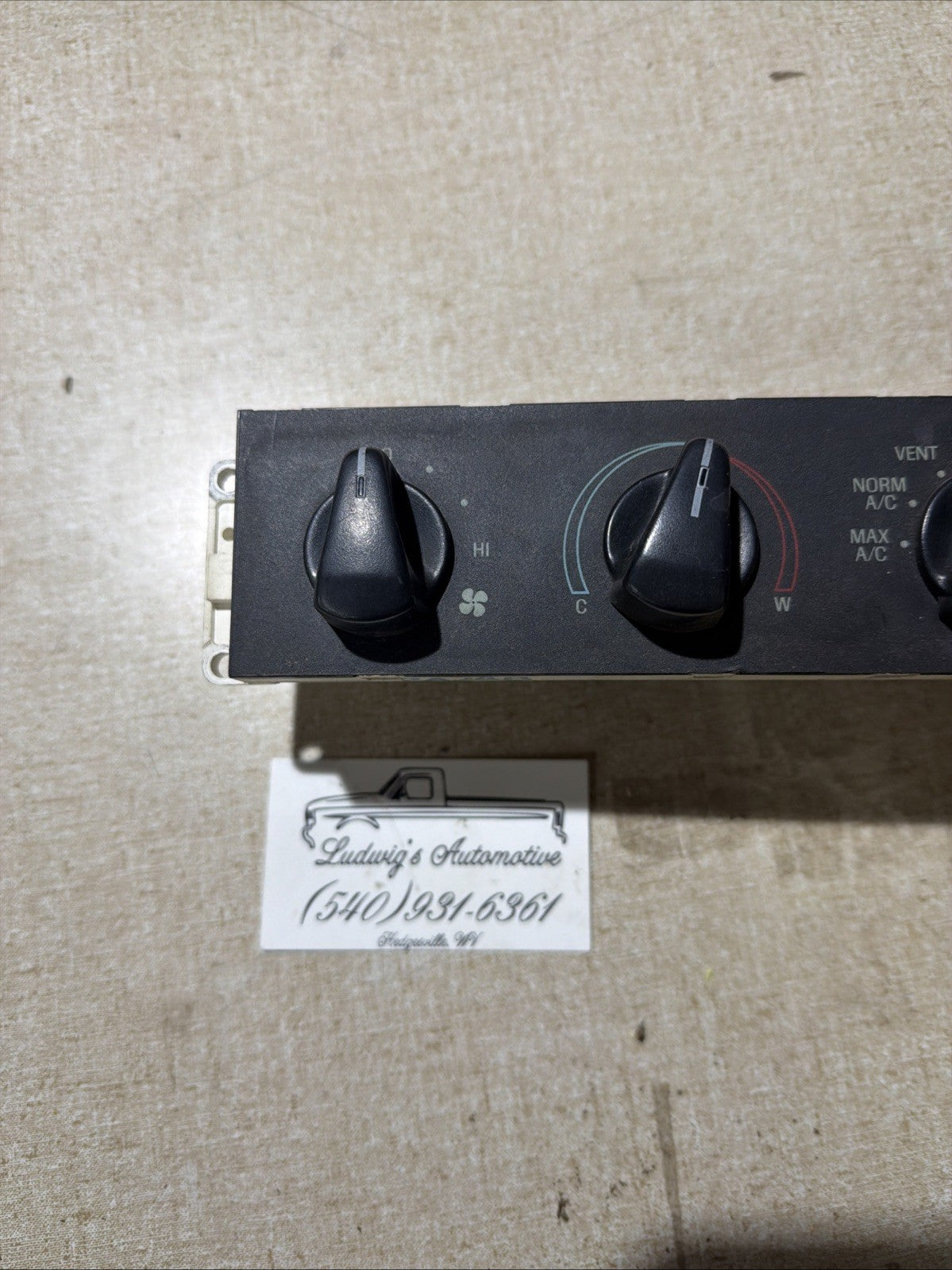 92-96 Ford Truck F150 F250 F350 Bronco Heater HVAC Climate Control Temperature