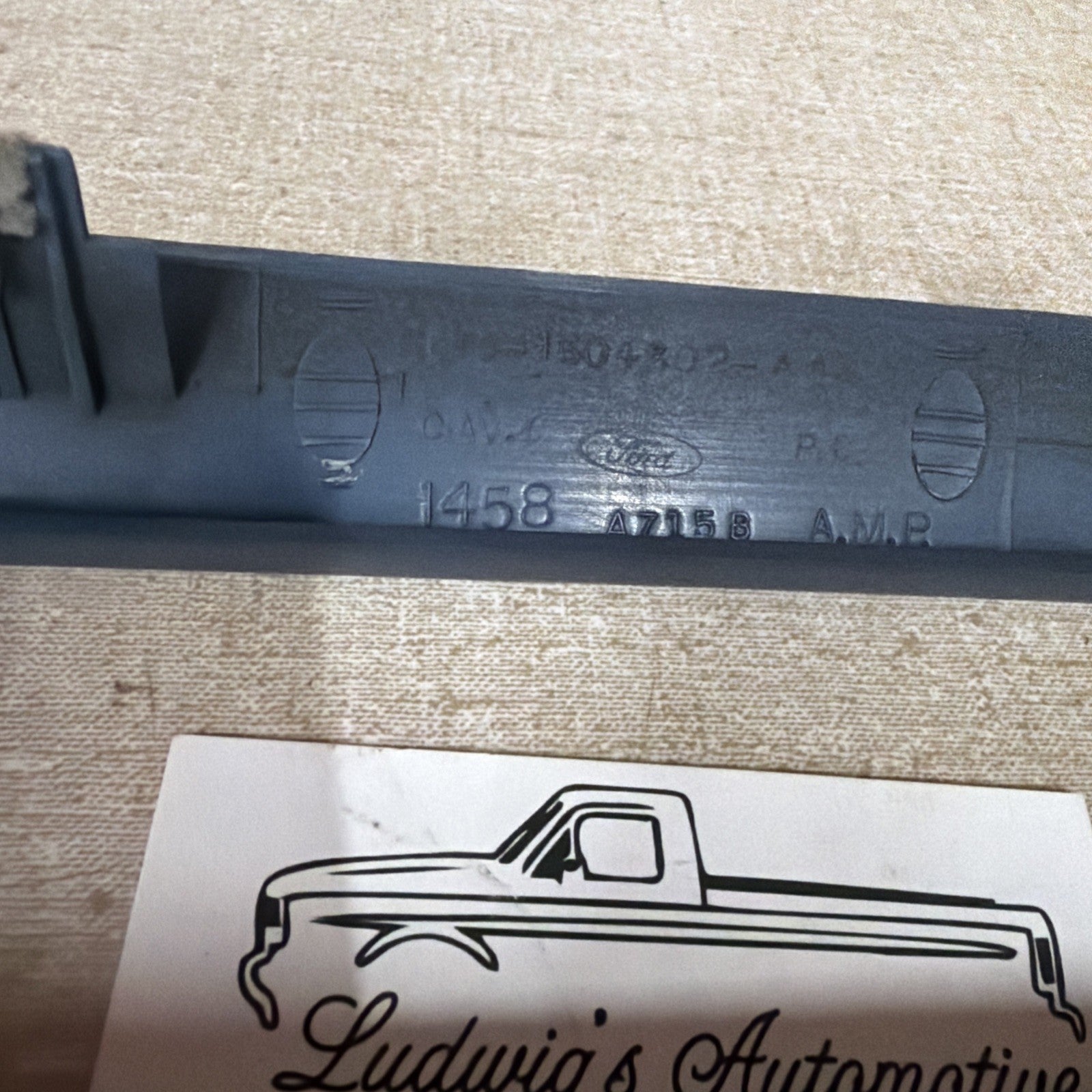 1992-1996 Ford F150 F250 F350 Bronco Blue Climate Control Trim Bezel OEM