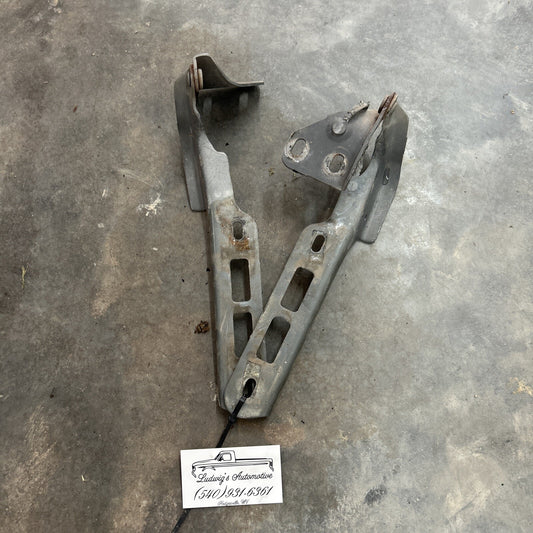 87 - 97 FORD OBS F150 BRONCO F250 F350 HOOD HINGES PAIR OEM