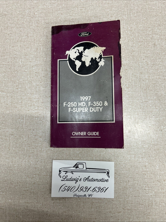 1997 F250HD F350 Owner Manual Booklet (No case)