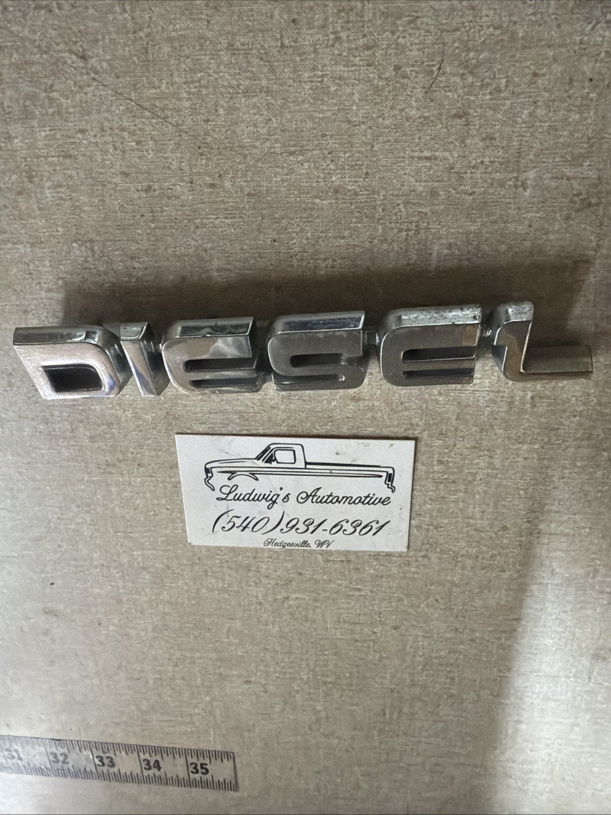 1987-1991 F-250 F-350 Fsuperduty Front Diesel Emblem