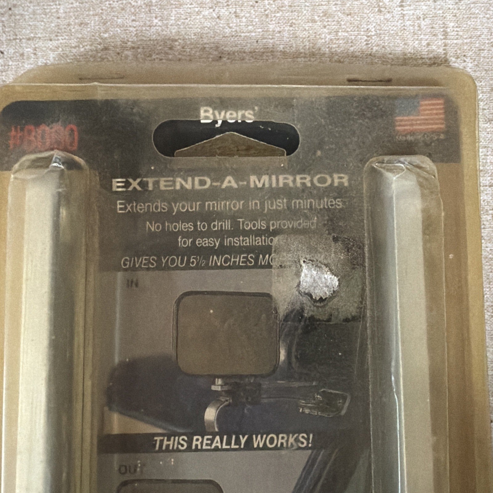 Byers EXTEND-A-MIRROR #8000 2 Blocks 2 Bars 1980-1997 Ford F-Series & Bronco OOP