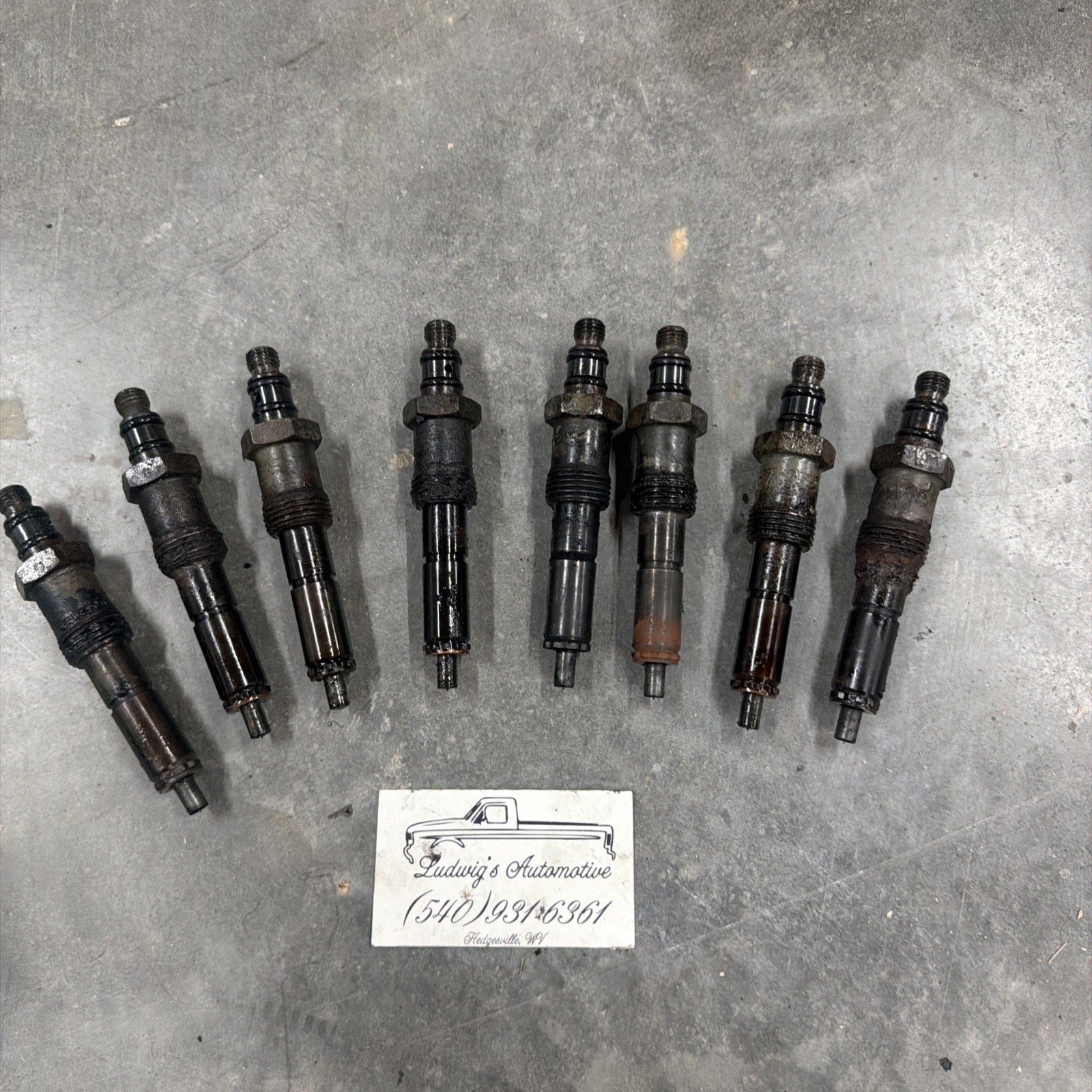 Ford F-250 F-350 1983-1994 6.9L 7.3L IDI Lucas Fuel Injector Cores Set of 8