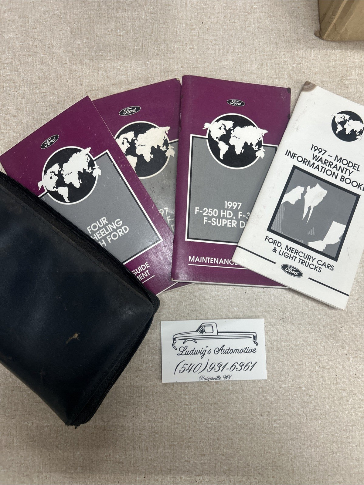 Ford 1997 Original Owners Manual Kitt F250 F350 With Case