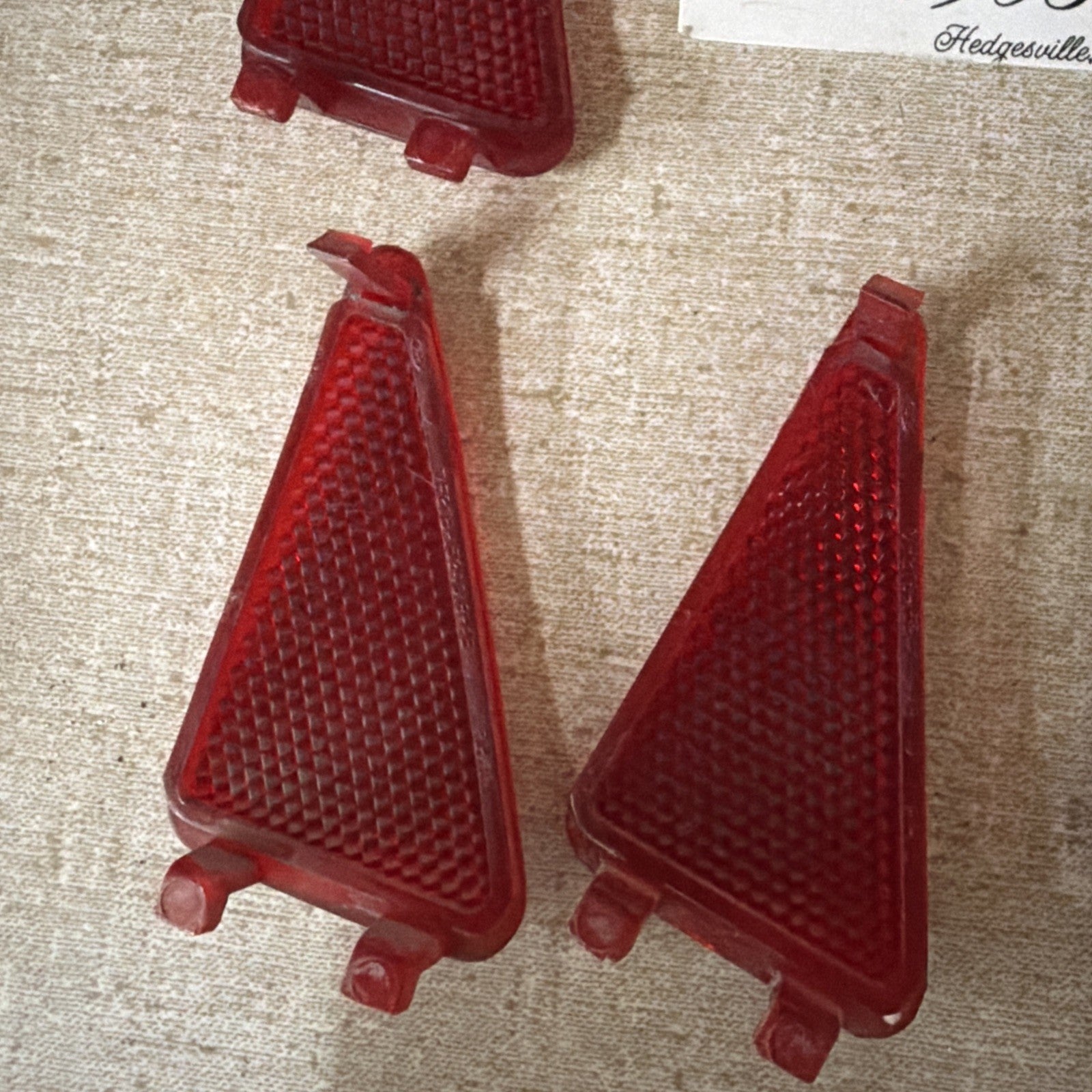 92-96 Ford F150 F250 F350 F Series PASSENGER RH short Door Panel REFLECTOR LENS
