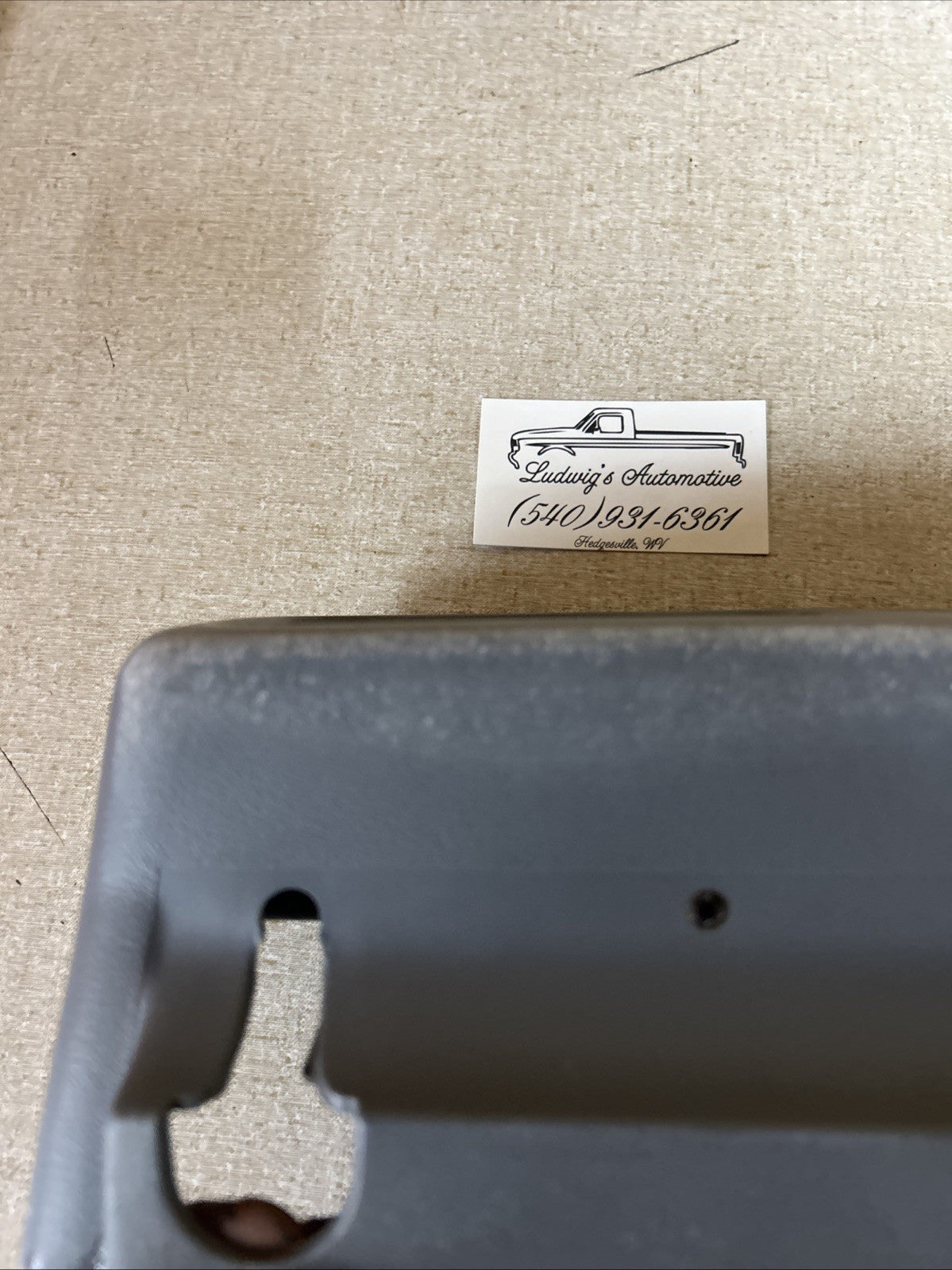 92-96 OBS Cup Holder Storage Bench Seat Opal Gray OEM F 150 F250 F350 Bronco