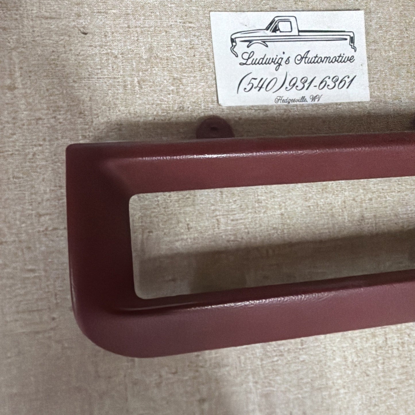 1992–1996 Ford F-150 F-250 F-350 Bronco OEM Climate Control Bezel Red