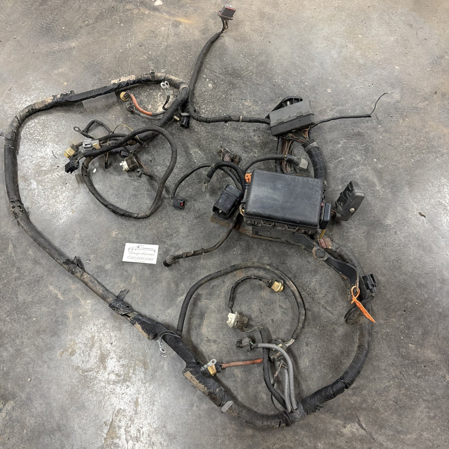 1995 Ford F250 F350 7.3 Front Body Fuse Box Wiring Harness
