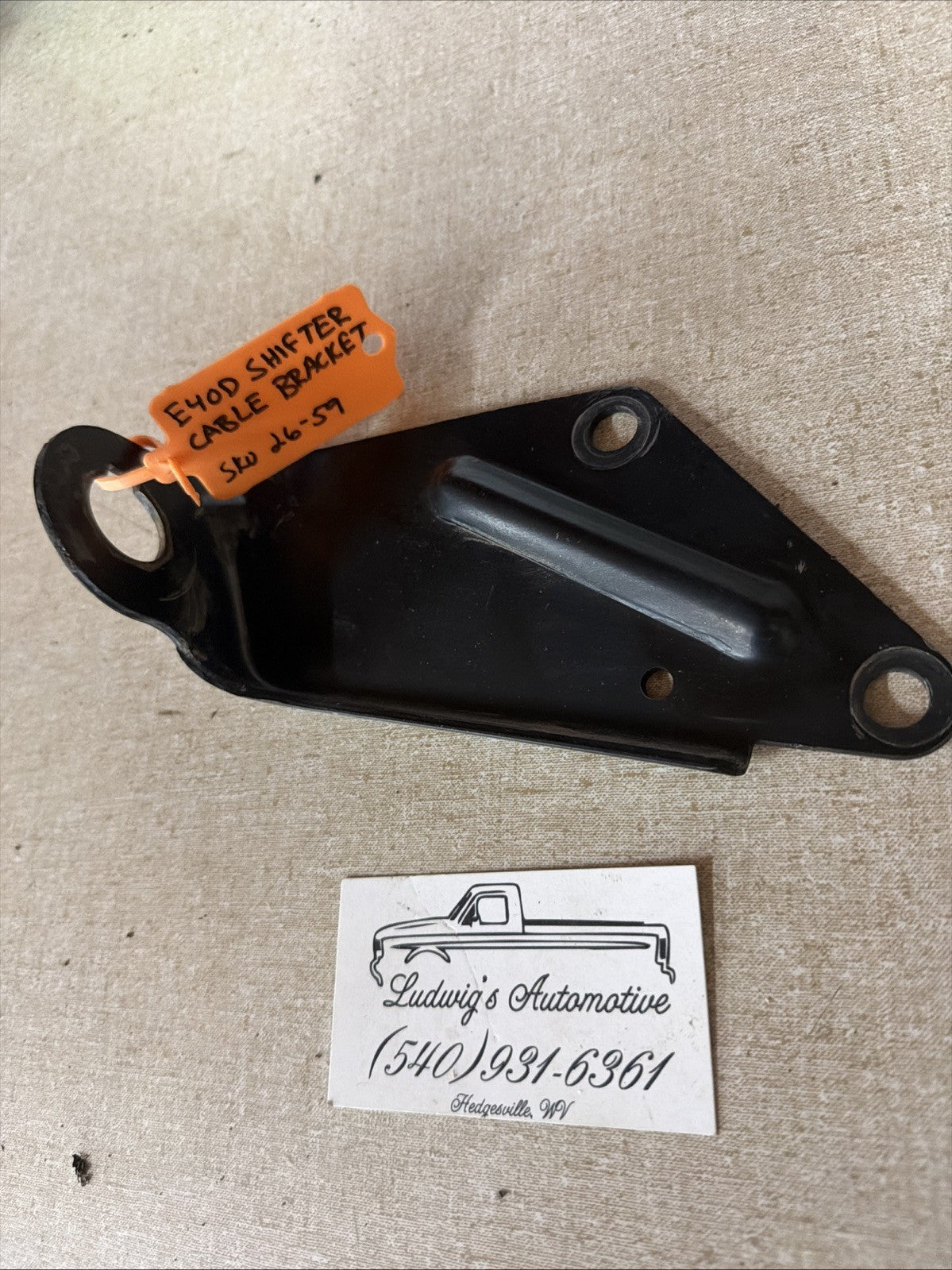 90-97 F150 F250 F350 Bronco E4OD Transmission Shift Cable Bracket OEM
