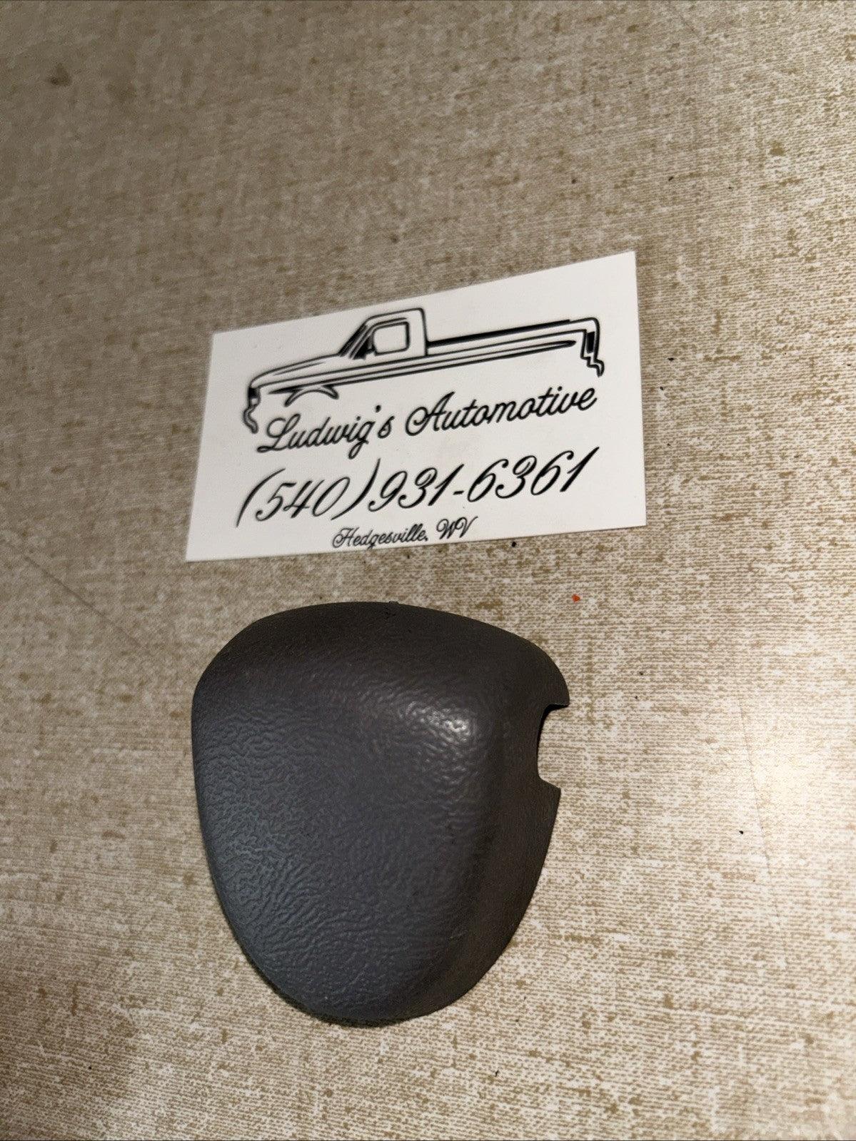 92-96 Ford Bronco F series Seat Belt Trim Cap, Opal Gray READ DESCRIPTION