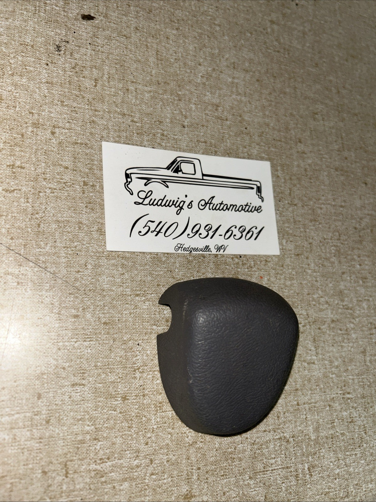 92-96 Ford Bronco F series Seat Belt Trim Cap, Opal Gray READ DESCRIPTION