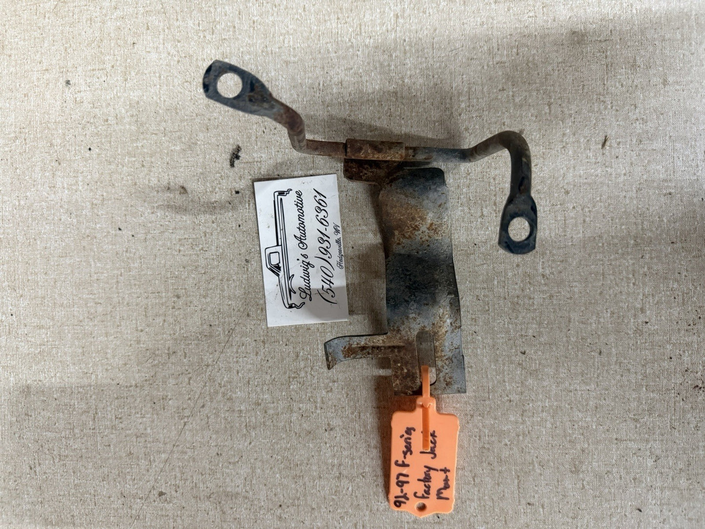 1992 - 1997 Ford F150 F250 F350 Spare Tire Bottle Jack Bracket OEM
