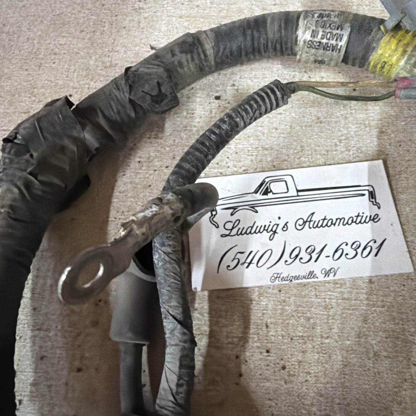 95-97 Ford F250 F350 7.3 7.3L W/O A/C Compressor Alternator Wiring Harness OEM