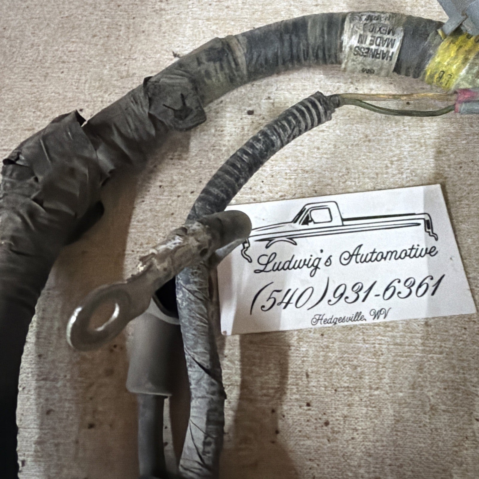 95-97 Ford F250 F350 7.3 7.3L W/O A/C Compressor Alternator Wiring Harness OEM