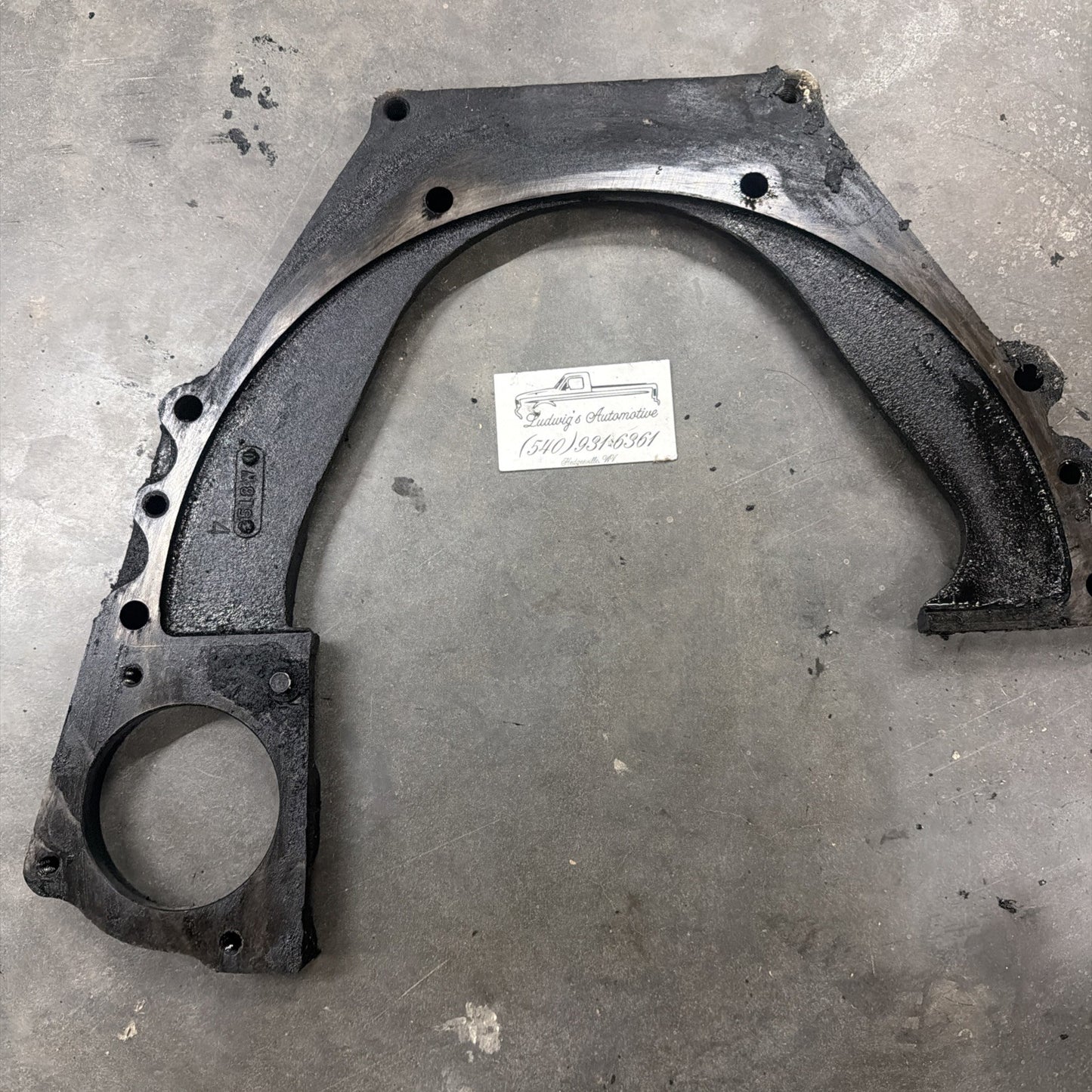 1983-1994 Ford Truck 6.9L 7.3L IDI Diesel Transmission Spacer Plate Starter
