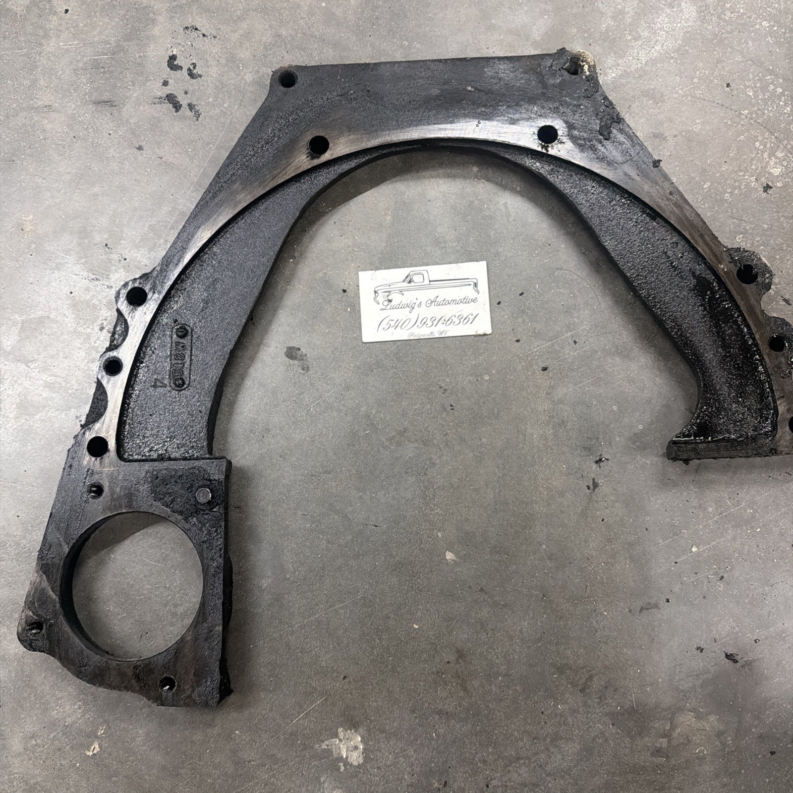 1983-1994 Ford Truck 6.9L 7.3L IDI Diesel Transmission Spacer Plate Starter