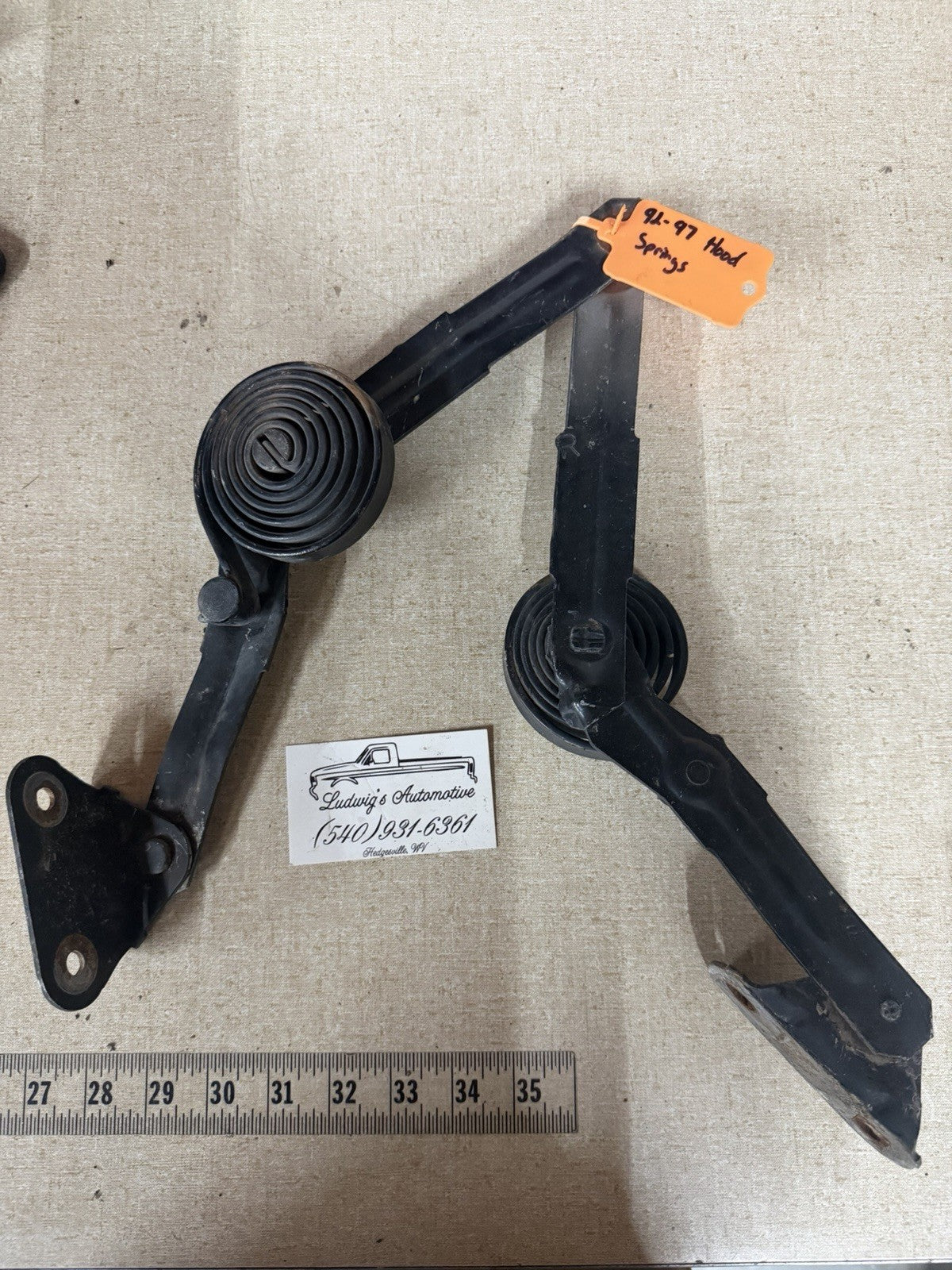 1980-1996 Ford Truck Bronco Hood Spring Set F150 F250 F350 OEM Ford Used