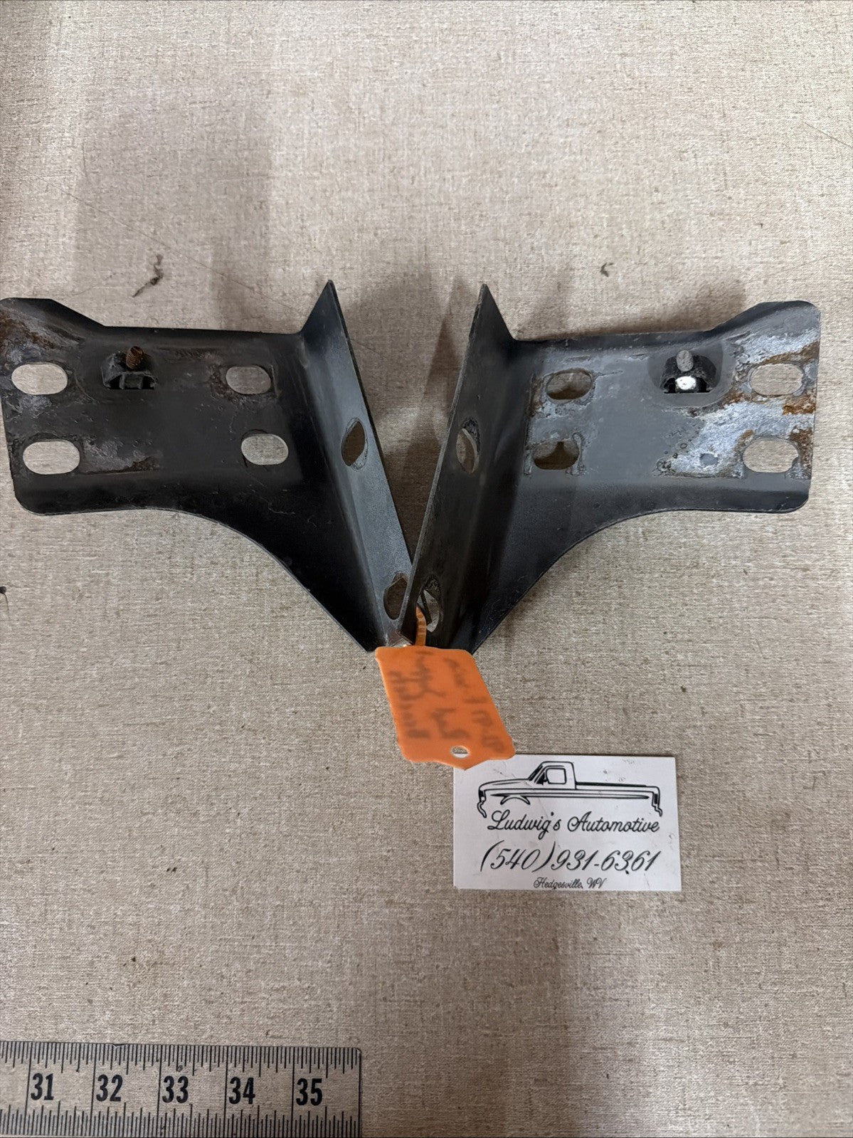 92-97FORD F150 F250 F350 F450 Bronco Upper L&R CORNER CORE SUPPORT BRACKETS OEM