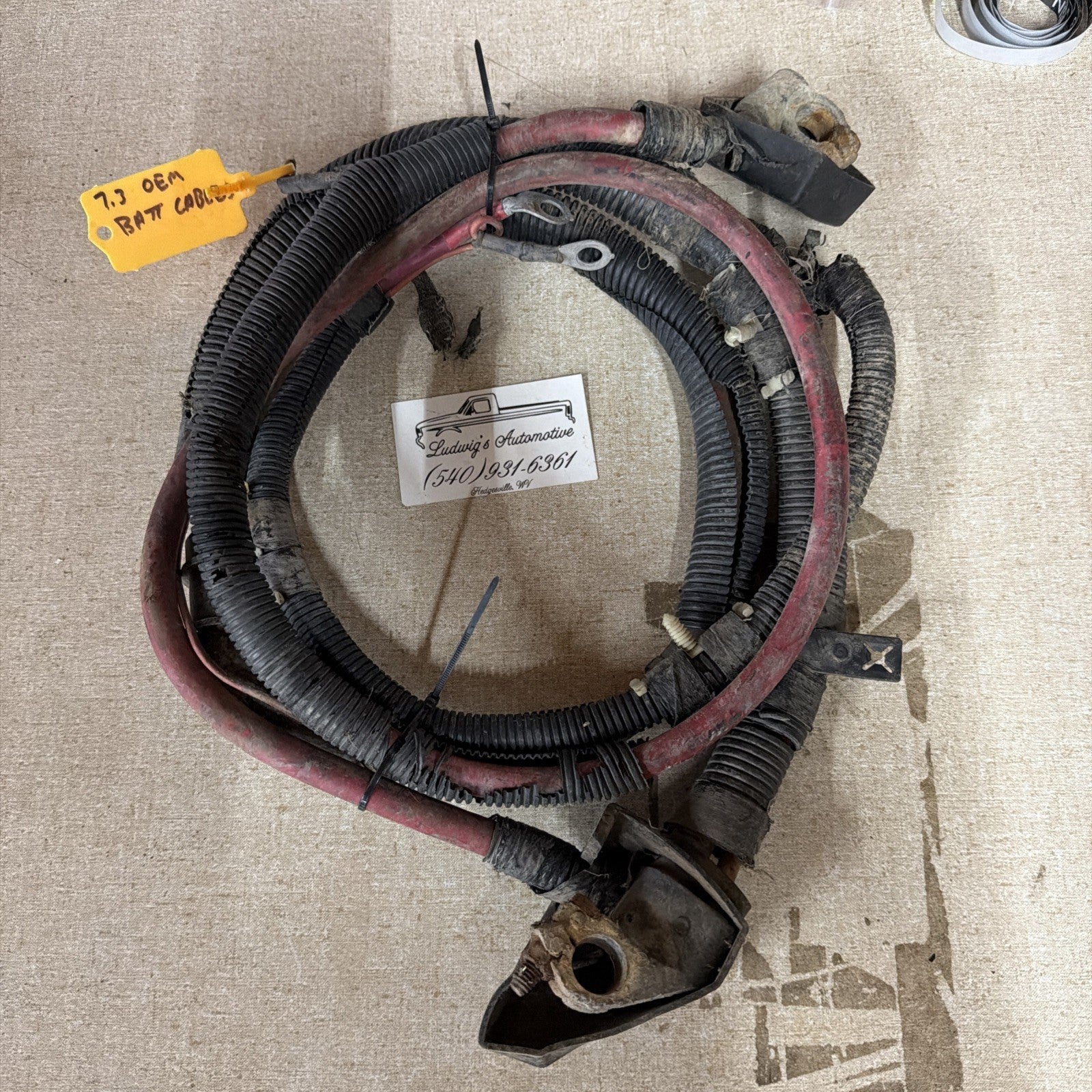 1992-1996 Ford Truck 7.3 Dual Battery Positive Cable Wire Power Stroke IDI OBS