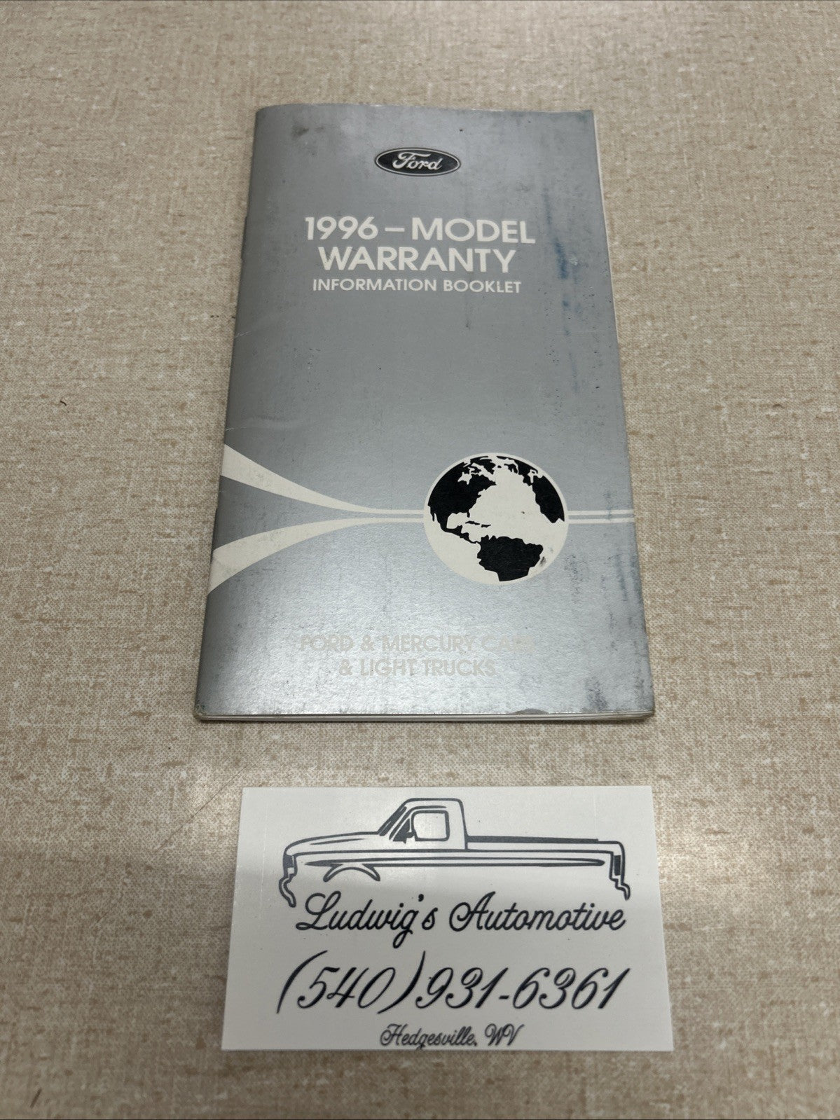 Warranty Manual Booklet 1996 Ford Mustang Bronco F150 F250 Crown Victoria Ranger